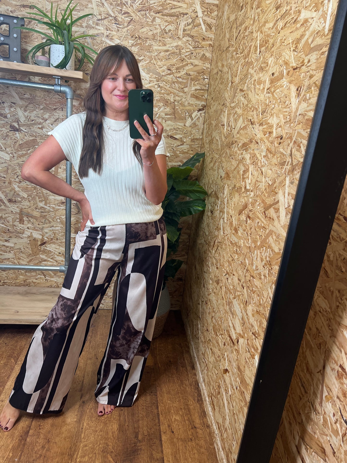 Abstract Print Trousers