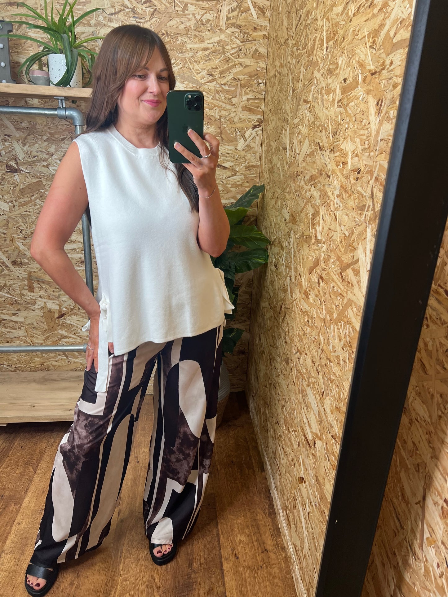 Abstract Print Trousers