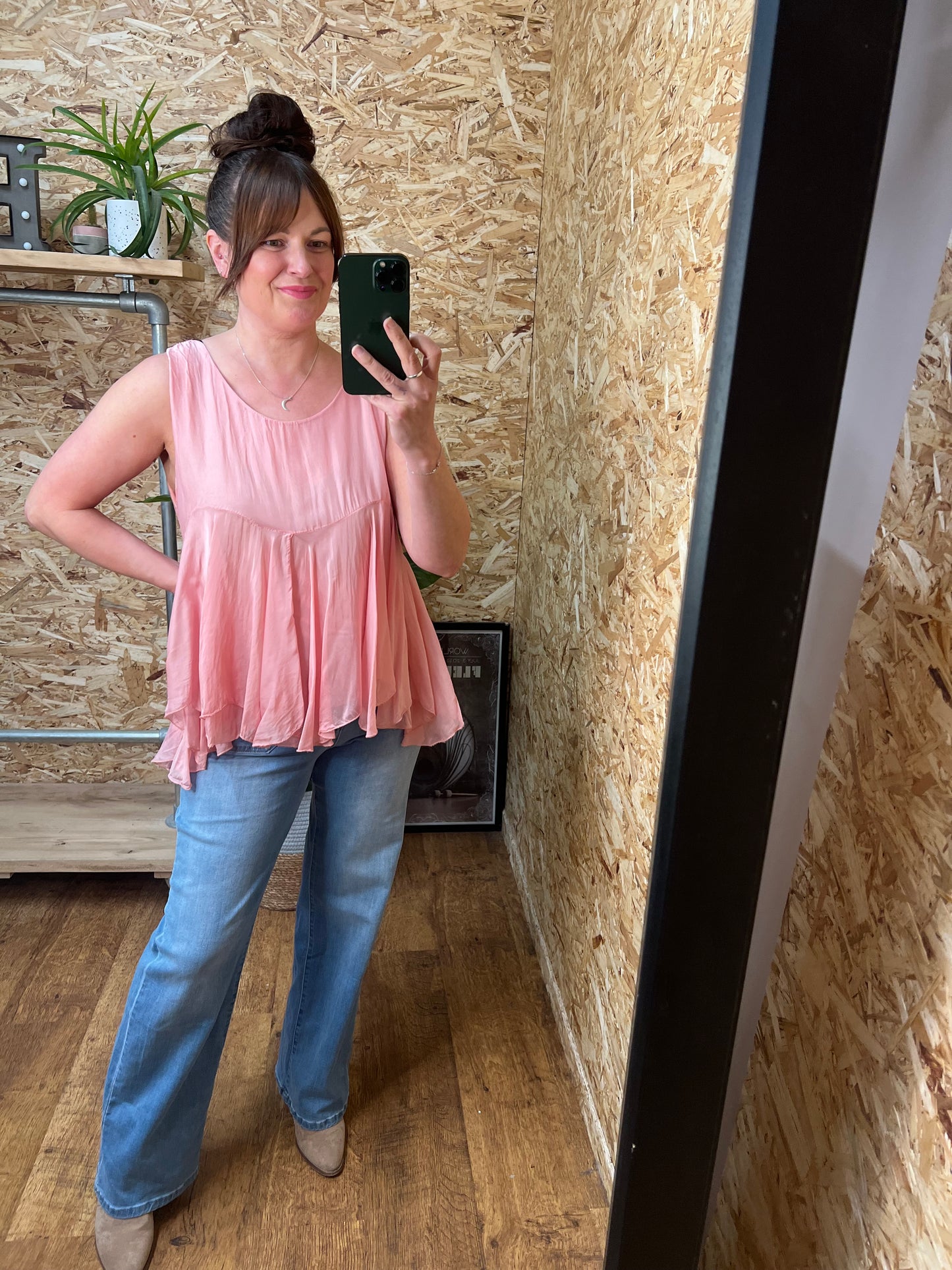 Lorella Silk Mix Top