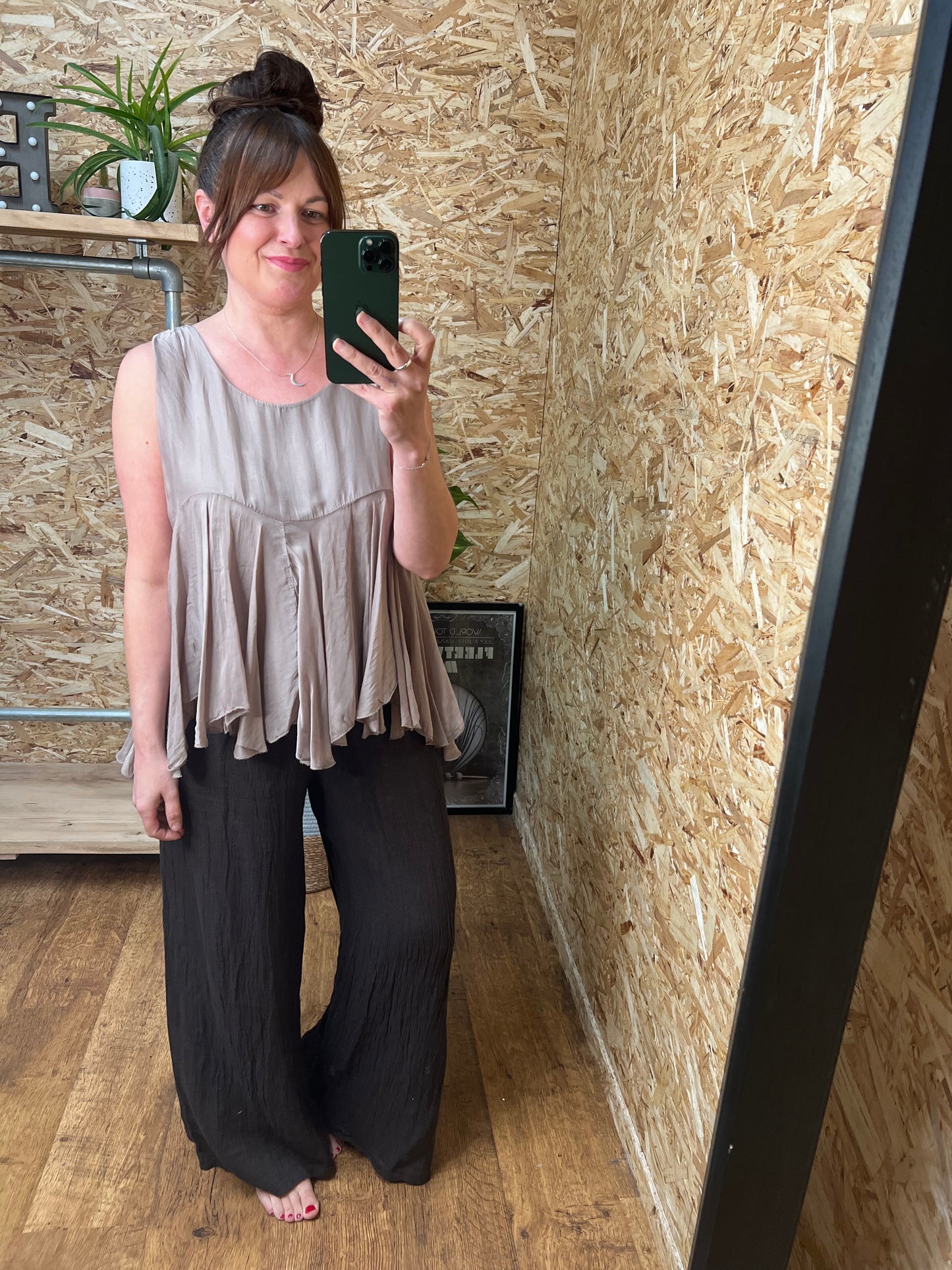 Lorella Silk Mix Top