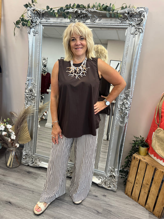 Tie Back Sleevless Top