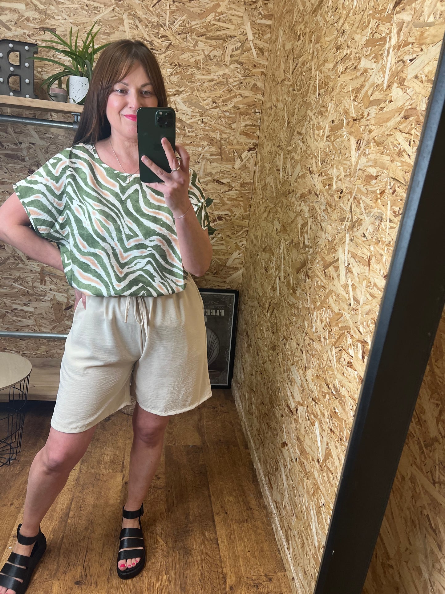 Zebra Stud Top