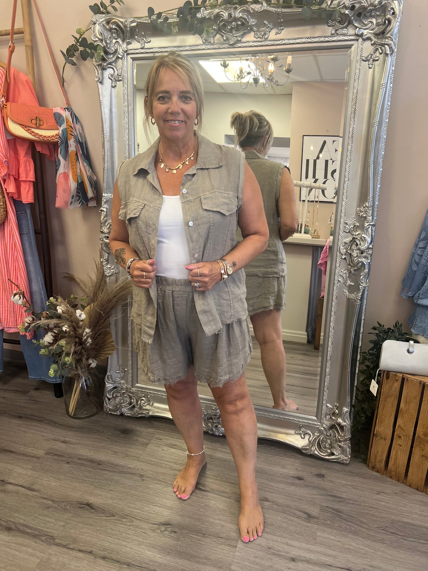 Athena Linen Shorts