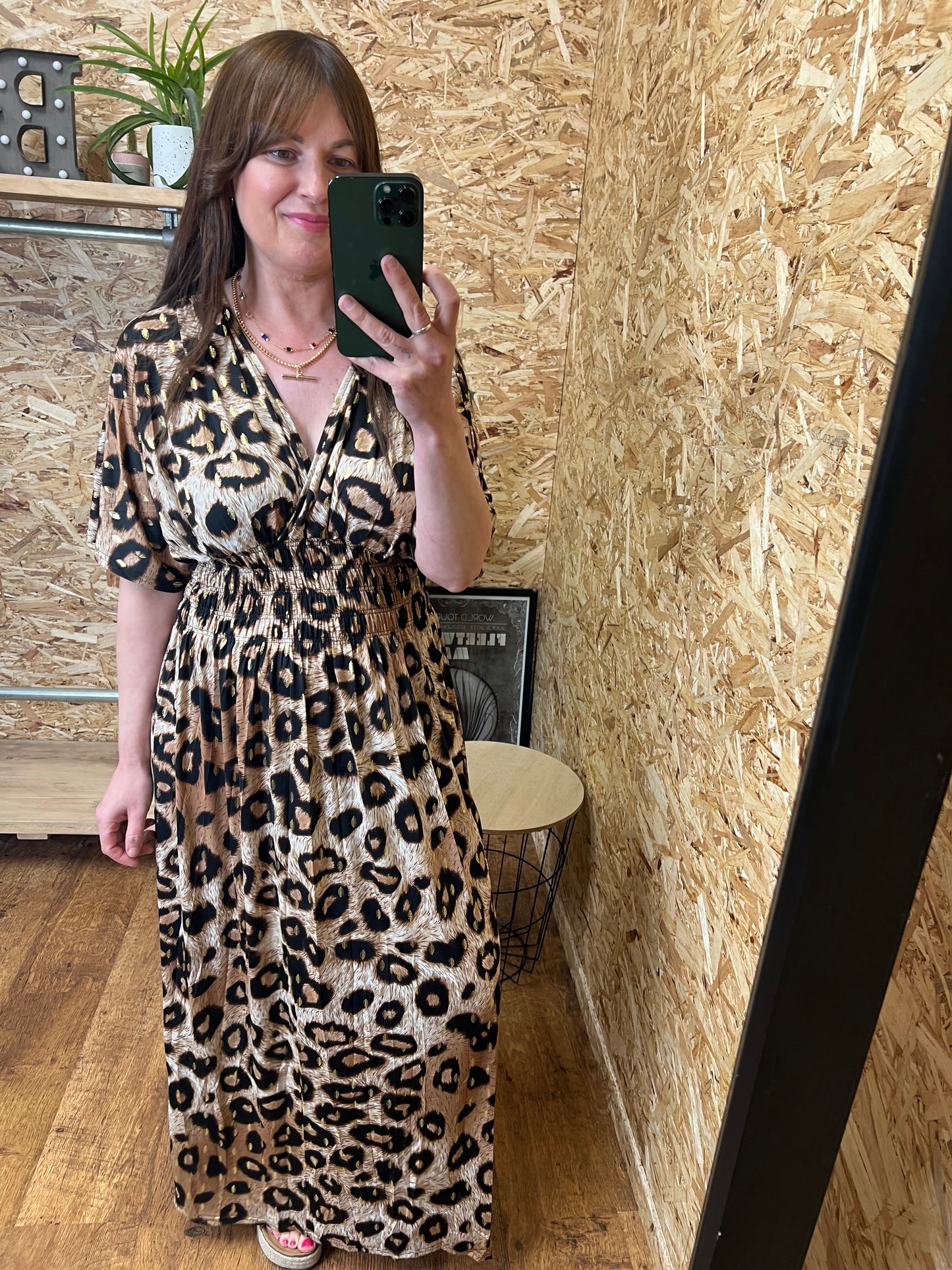 Leopard Gold Detail Maxi