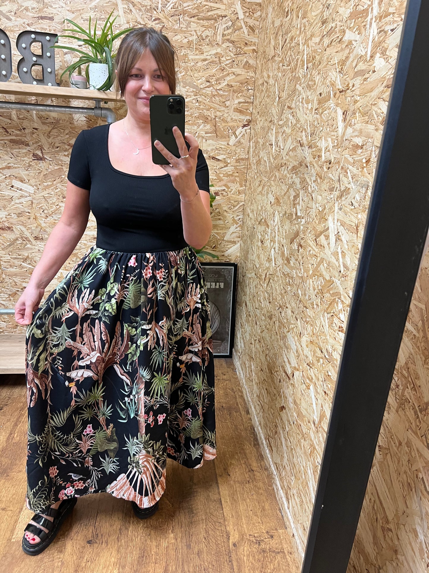 Tropical Print Dress