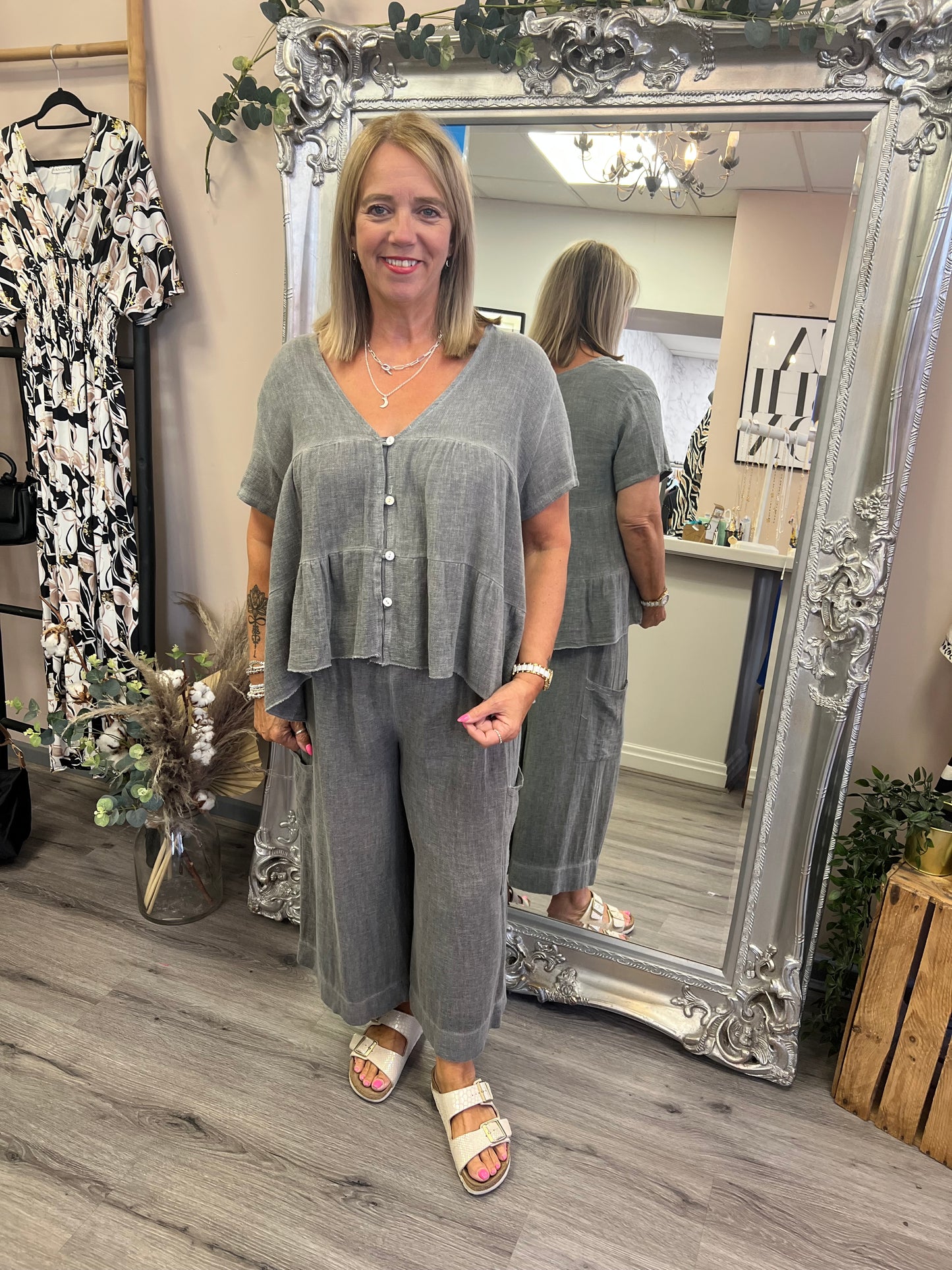 Nola Button Smock Top