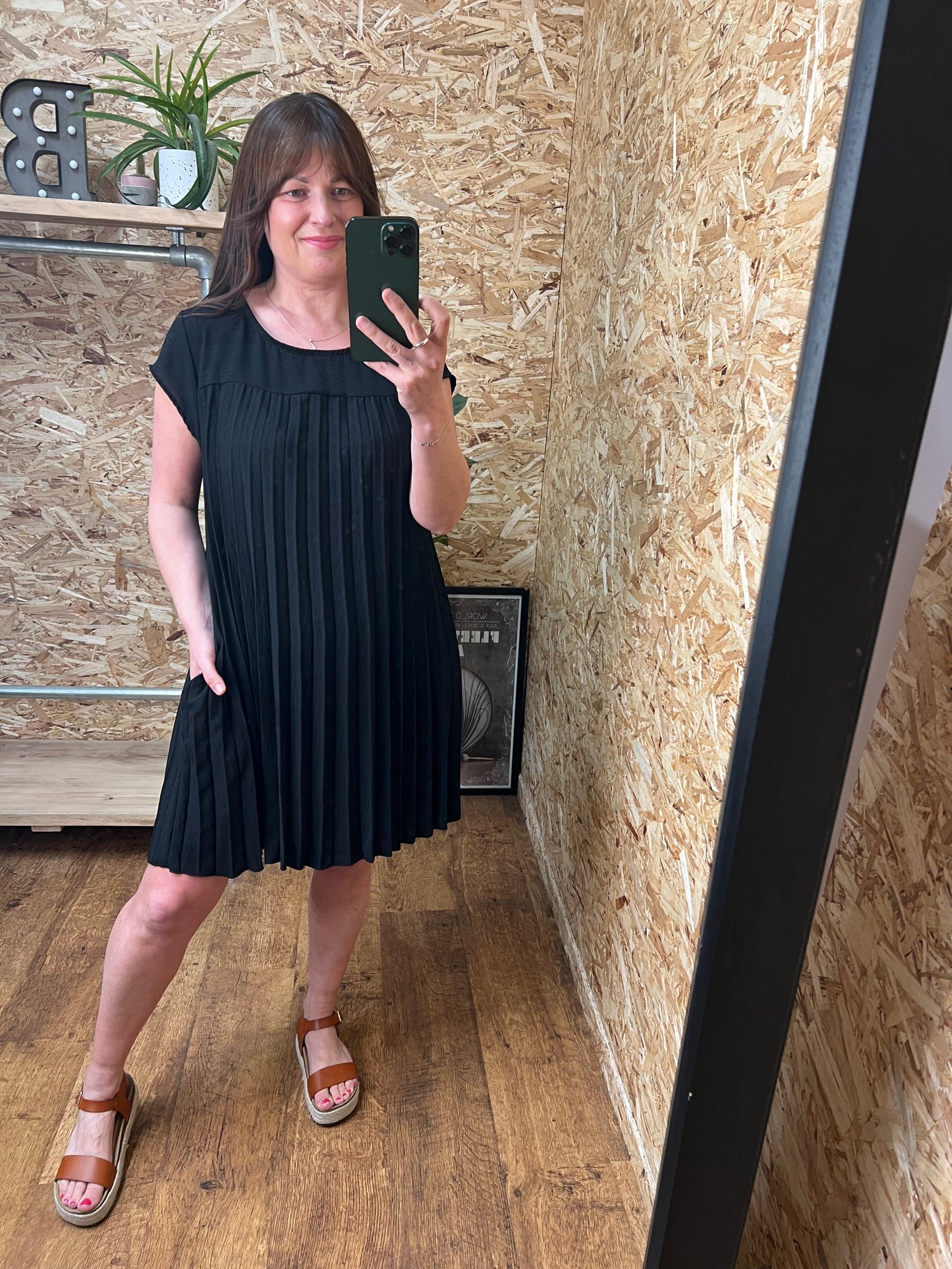 Amelia Pleated Dress