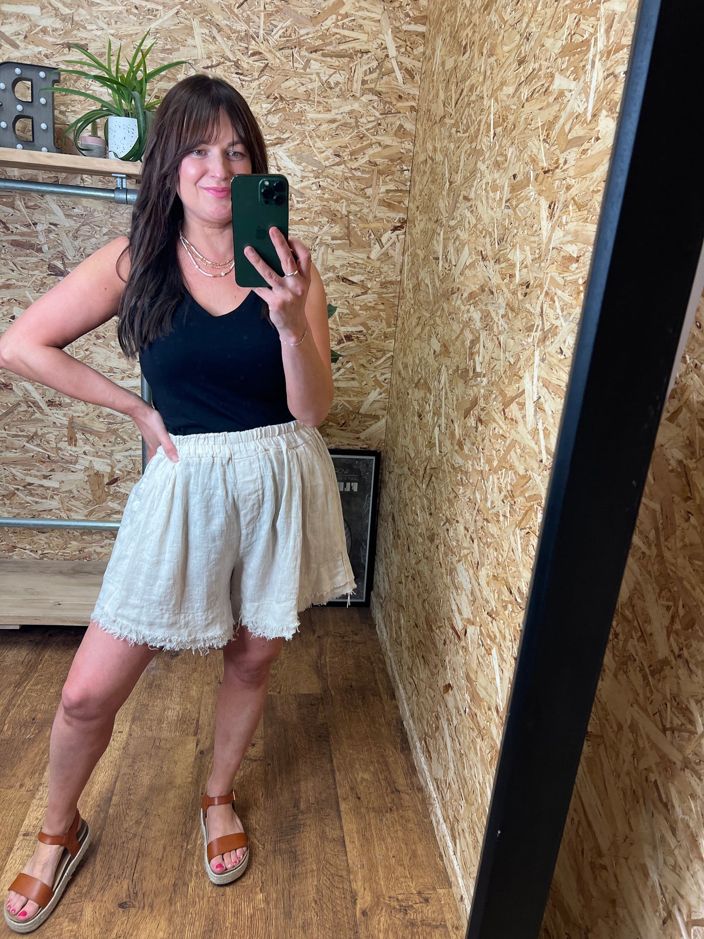 Athena Linen Shorts