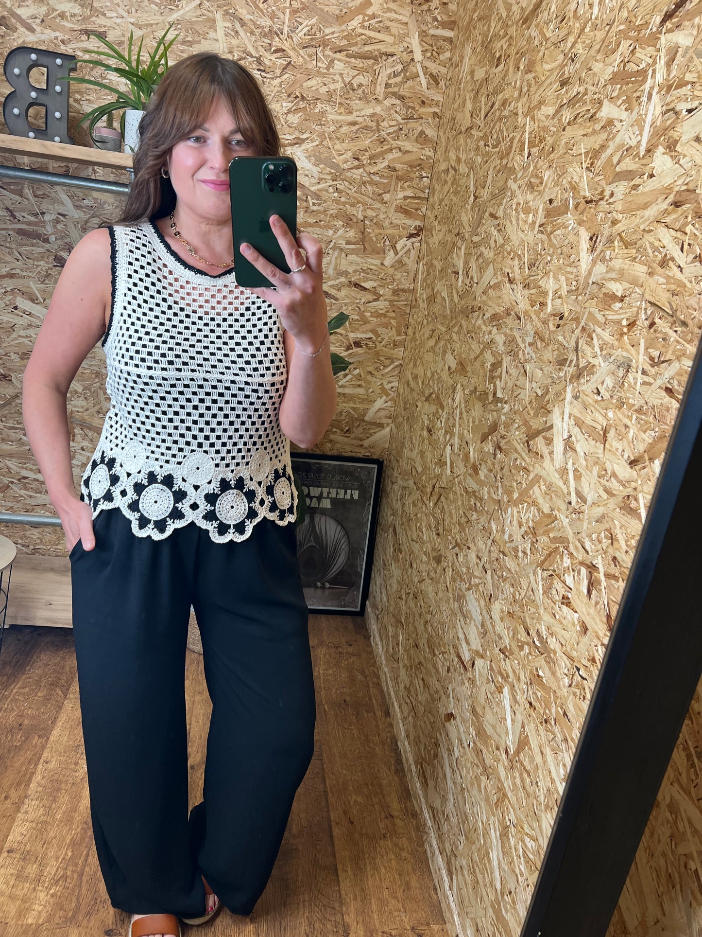 Floral Crochet Top