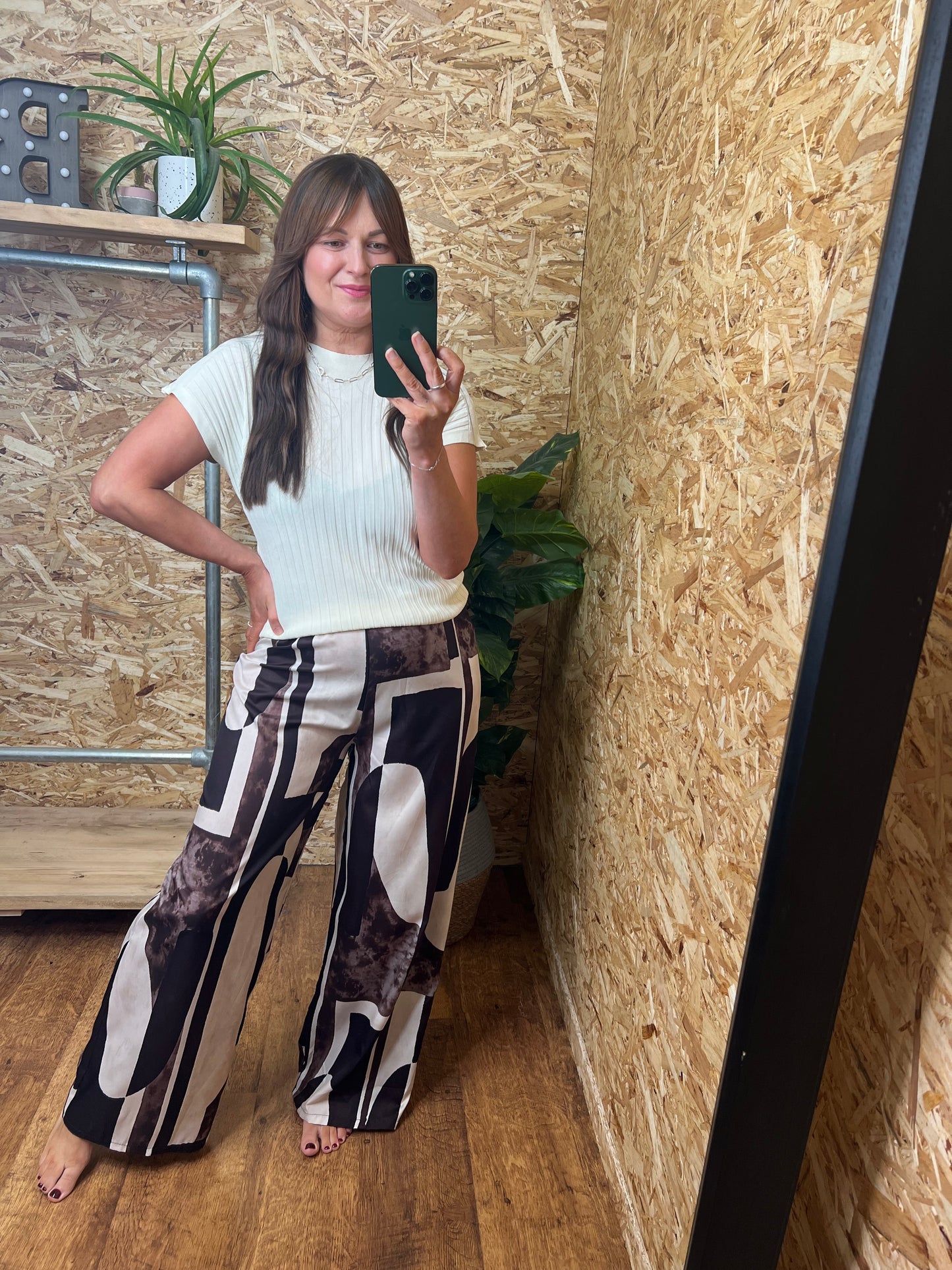 Abstract Print Trousers