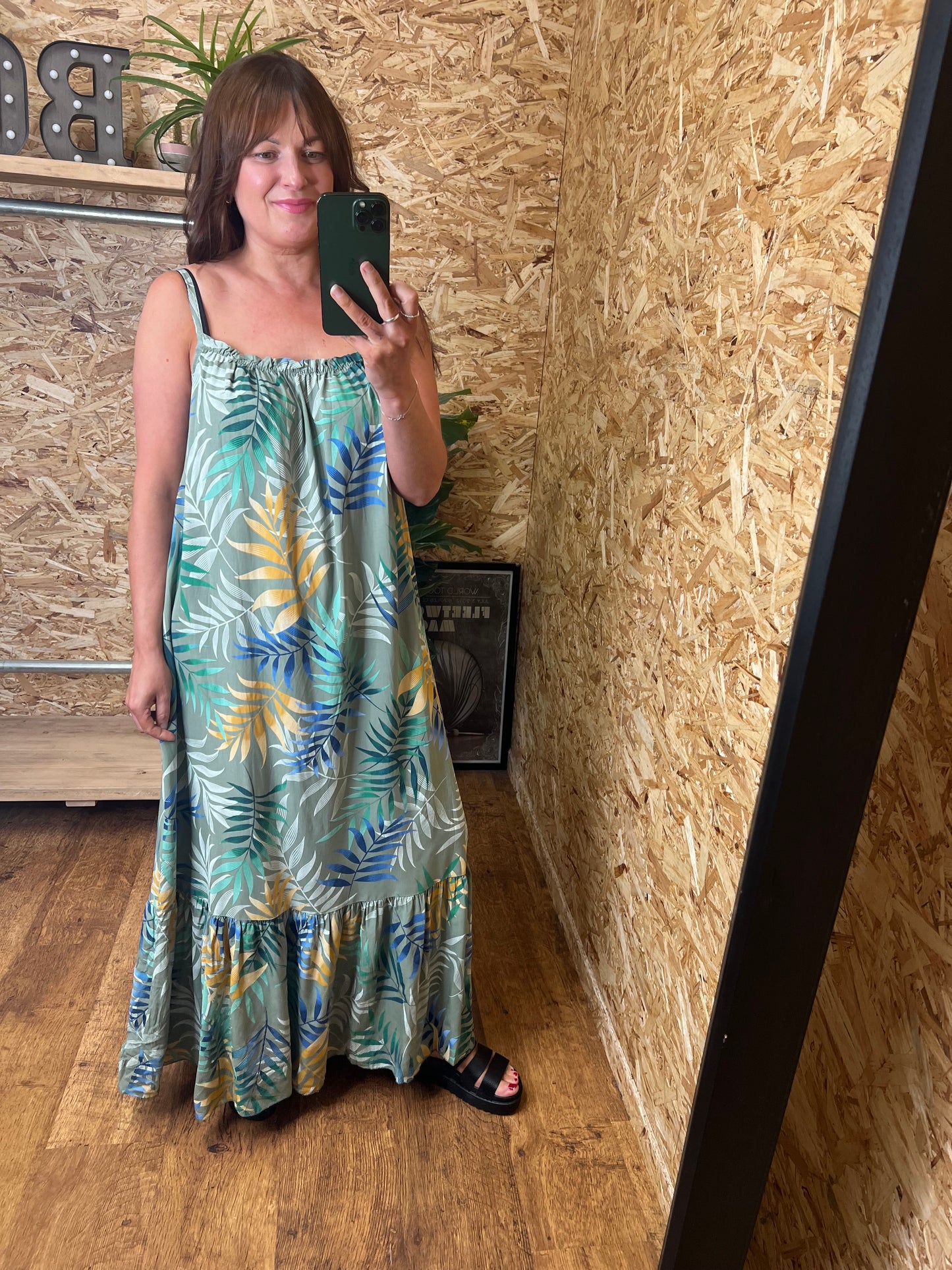 Fern Print Maxi Dress