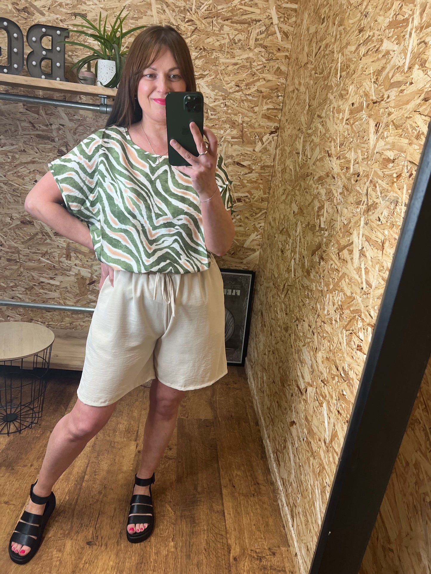Zebra Stud Top