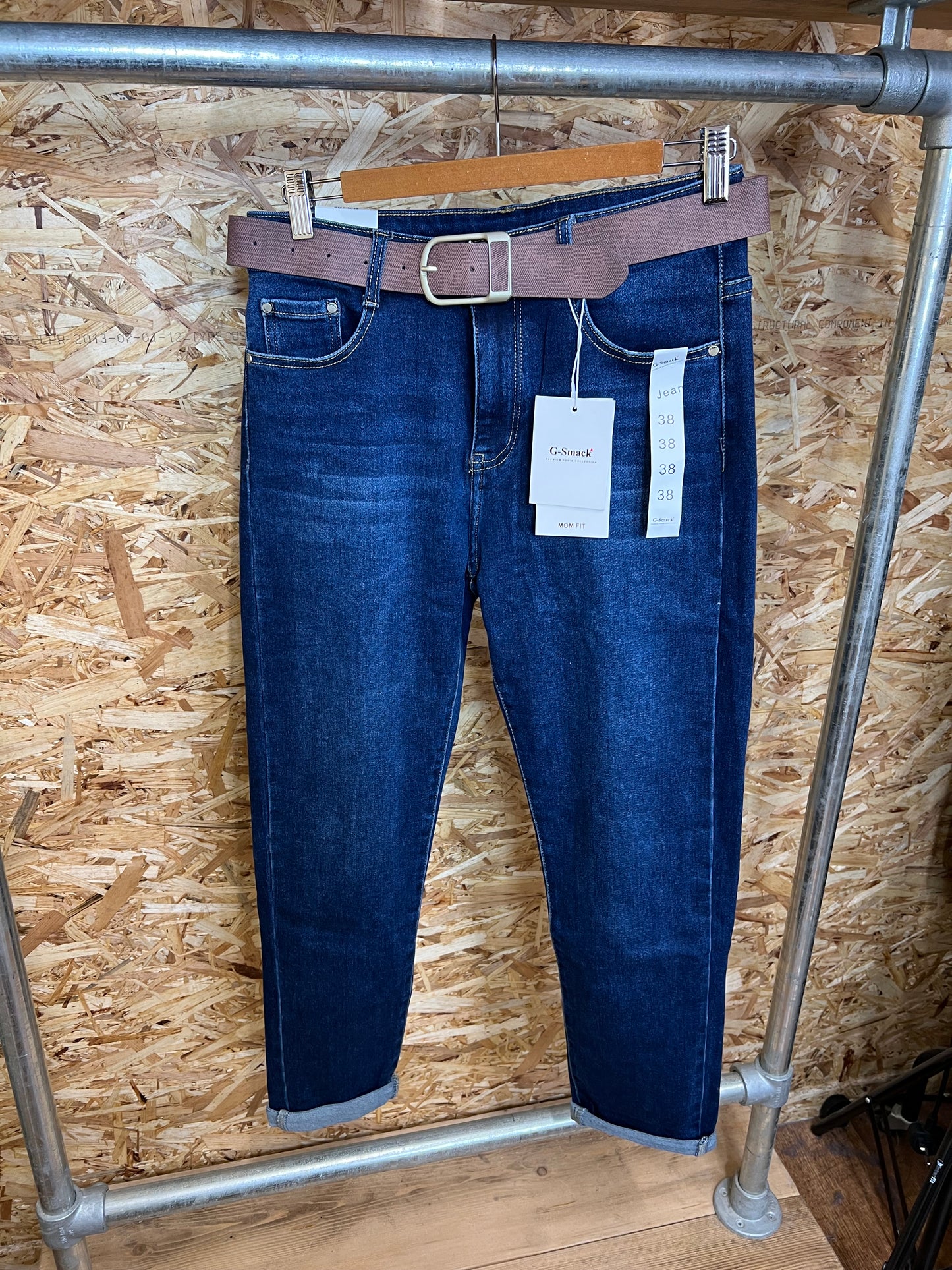 Dark Denim Mom Jeans