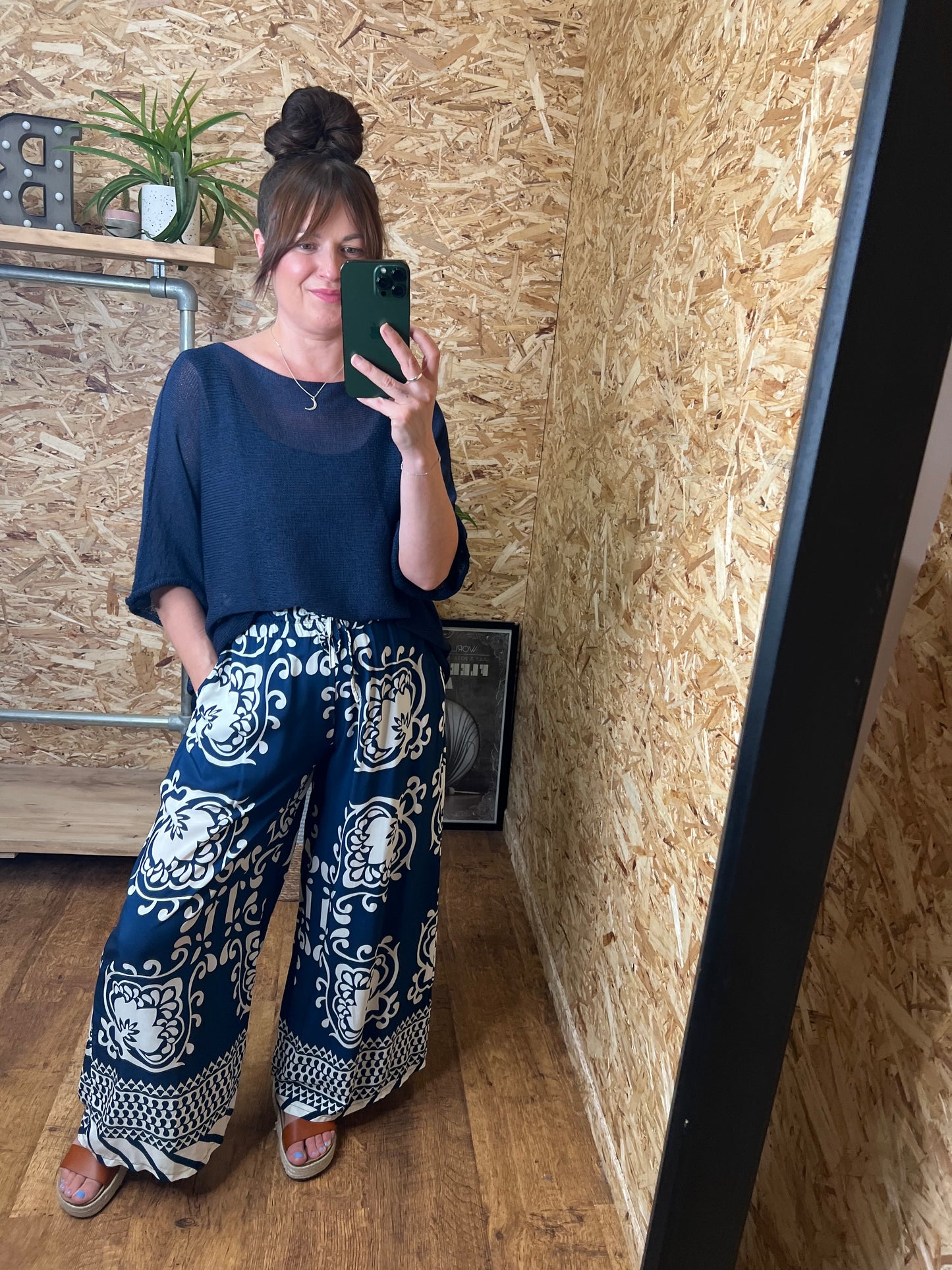 Tile Print Trousers