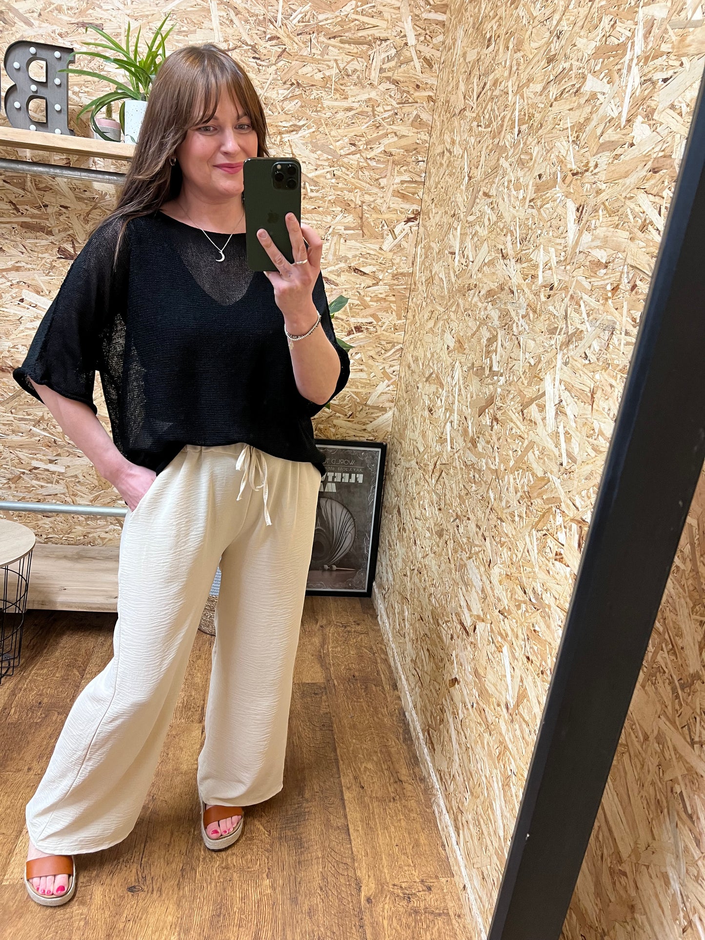 Lightweight Wide Leg Trousers⁷