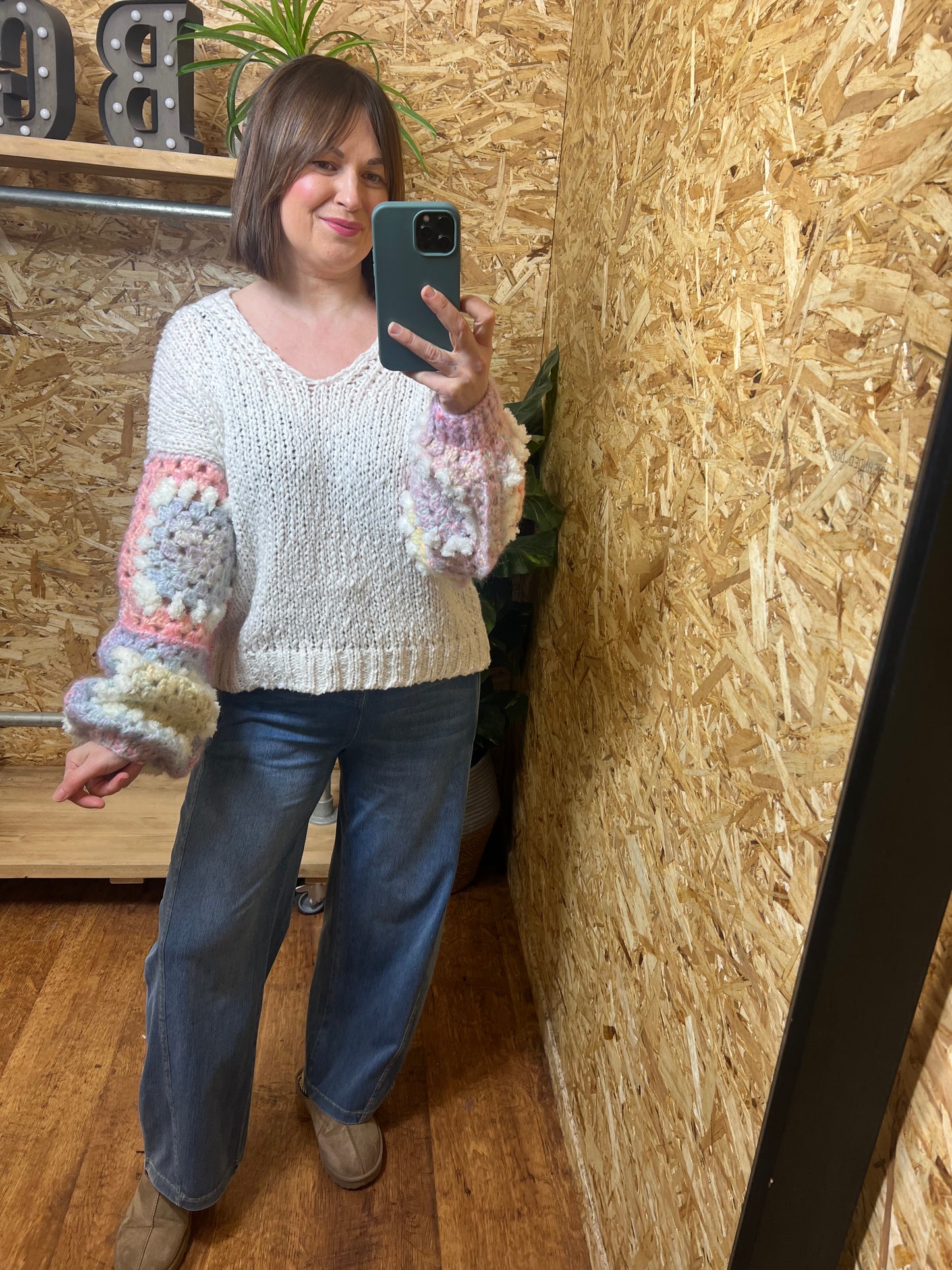 Crochet Sleeve Knit