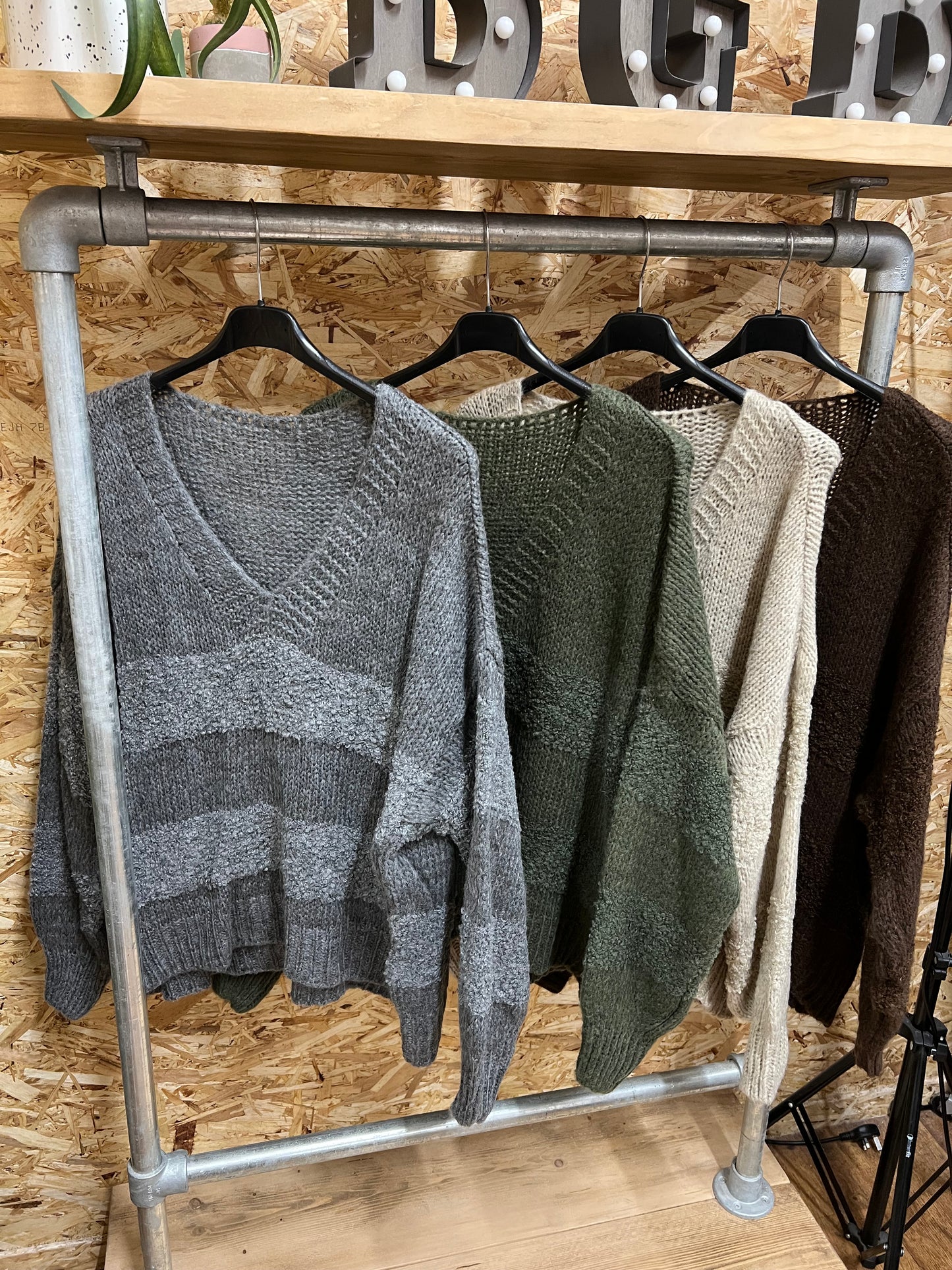 Boucle Stripe Knit