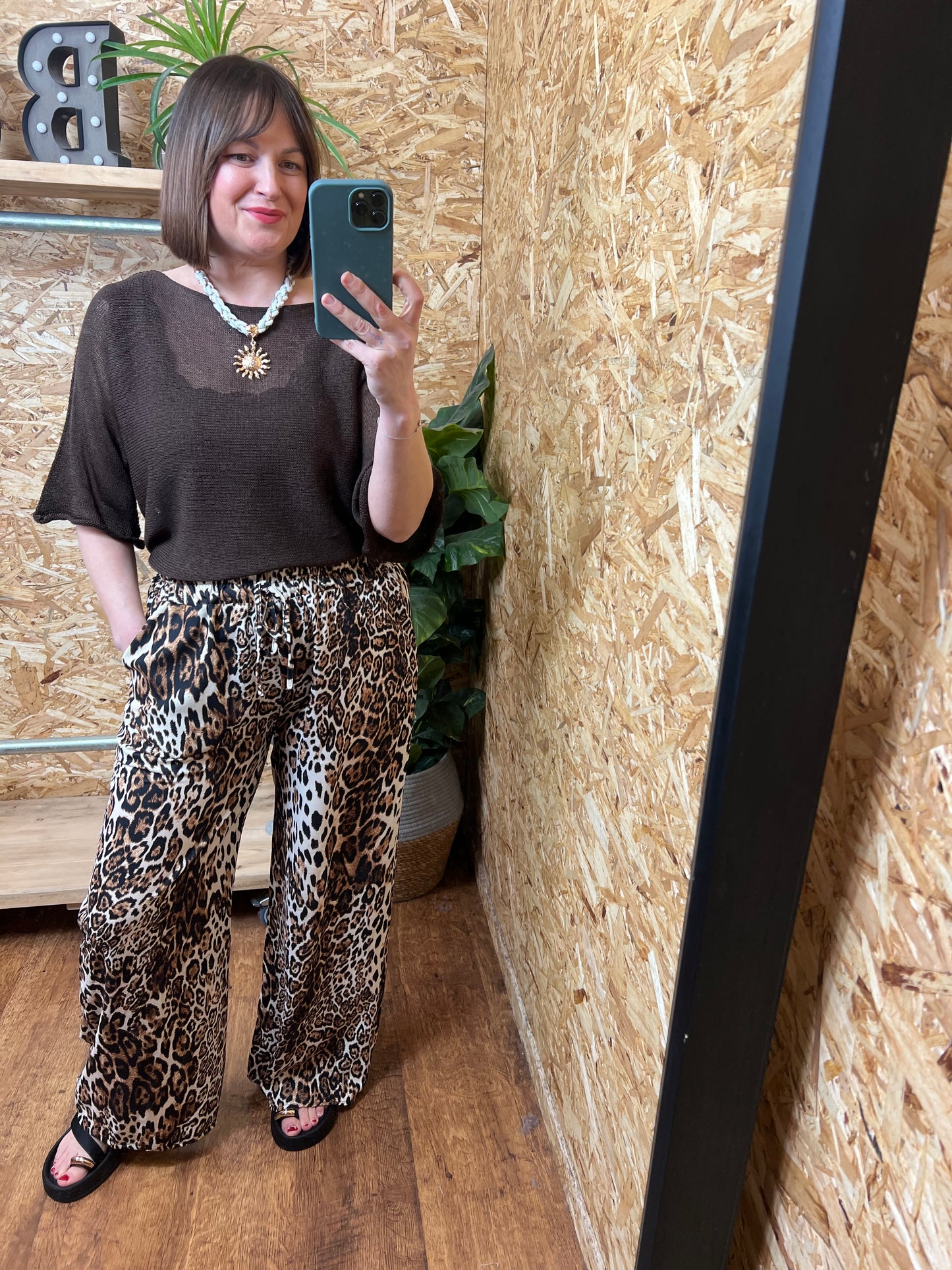 Animal Print Trousers