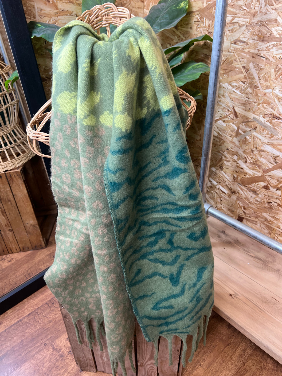 Chunky Animal Print Scarf