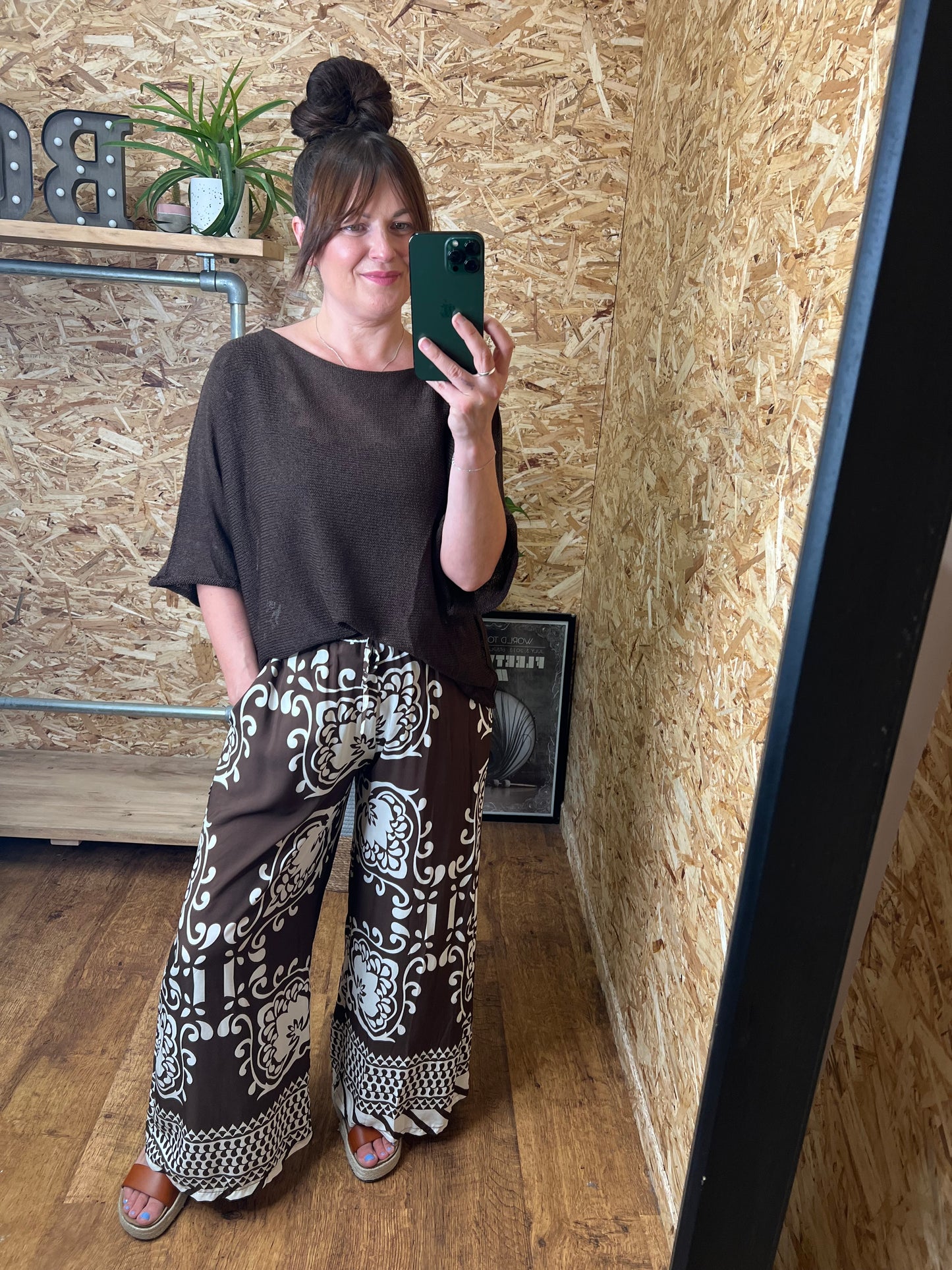 Tile Print Trousers