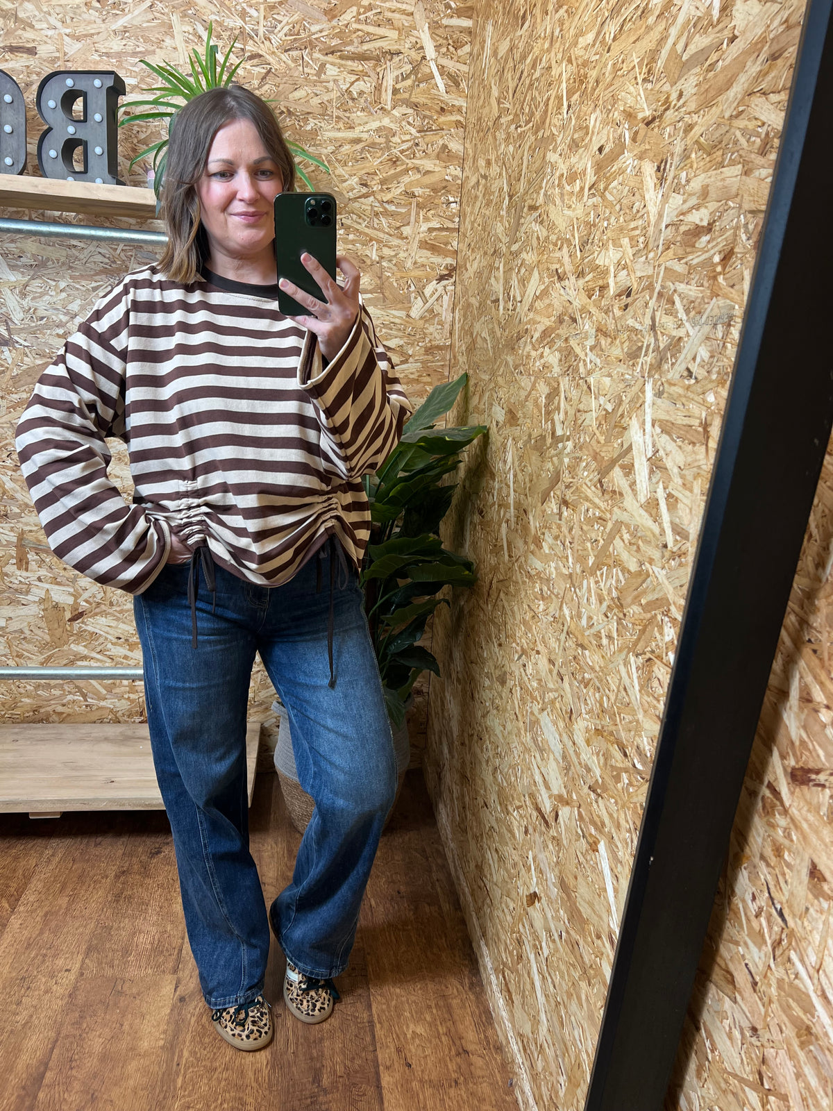 Ruched Front Sweatshirt