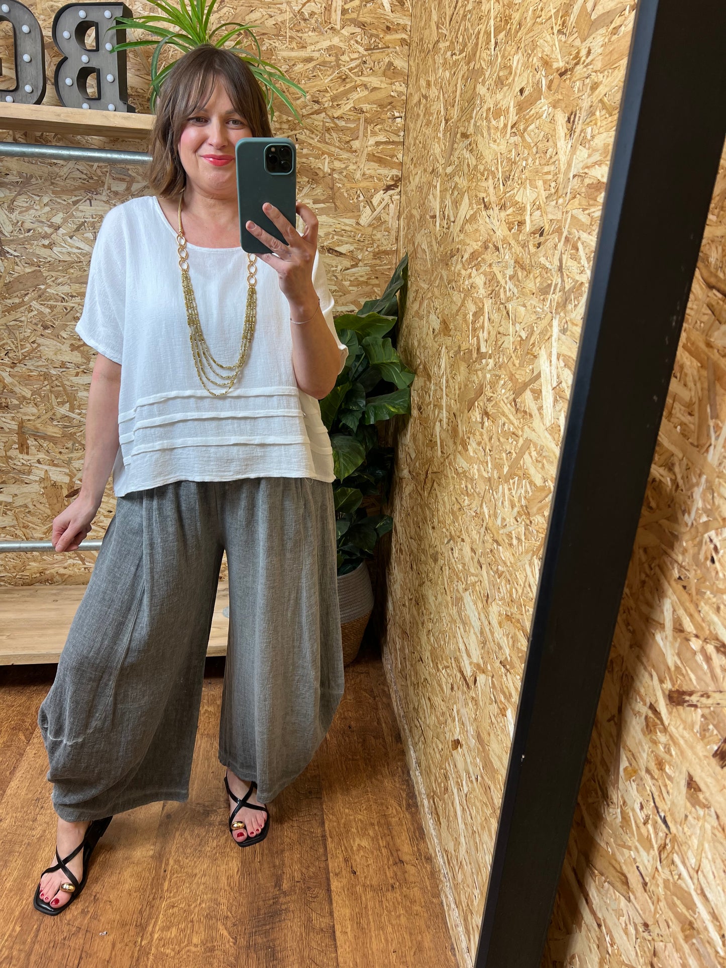 Nola Pleat Detail Top