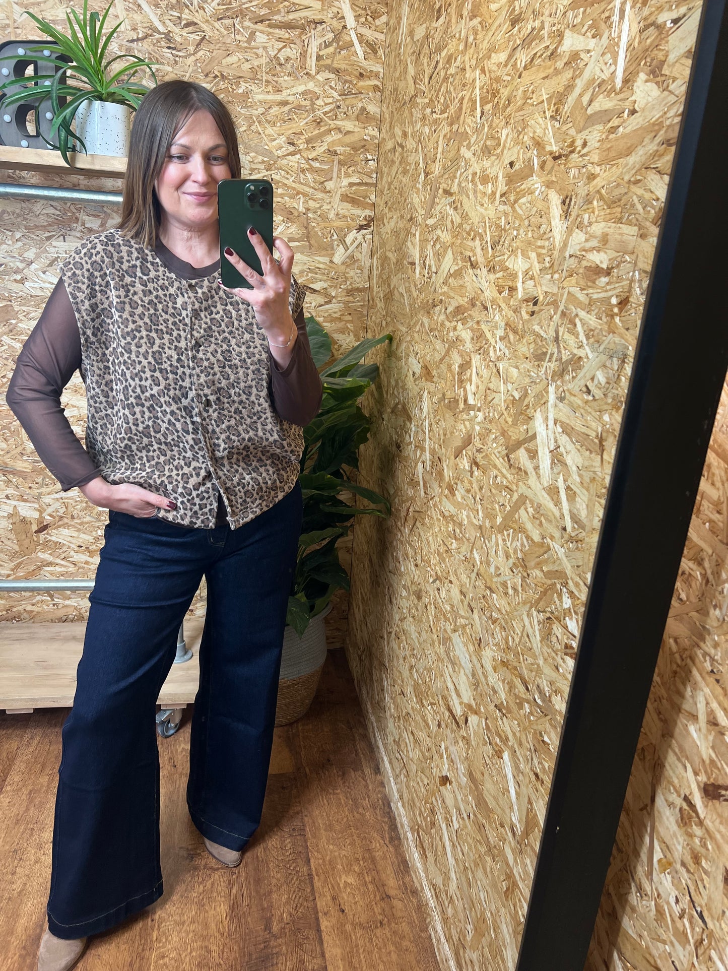 Animal Print Sleeveless Top