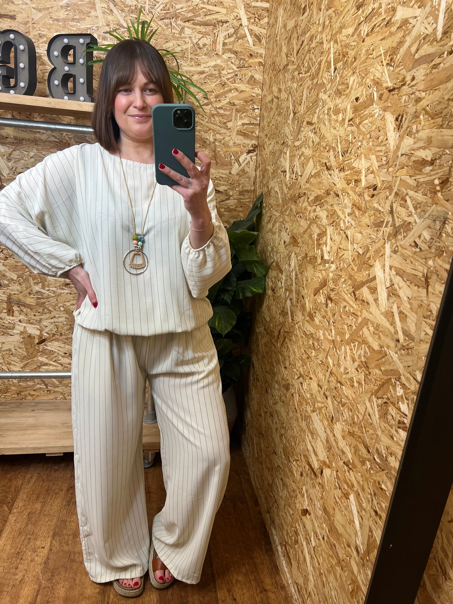 Ebony Pin Stripe Co ord