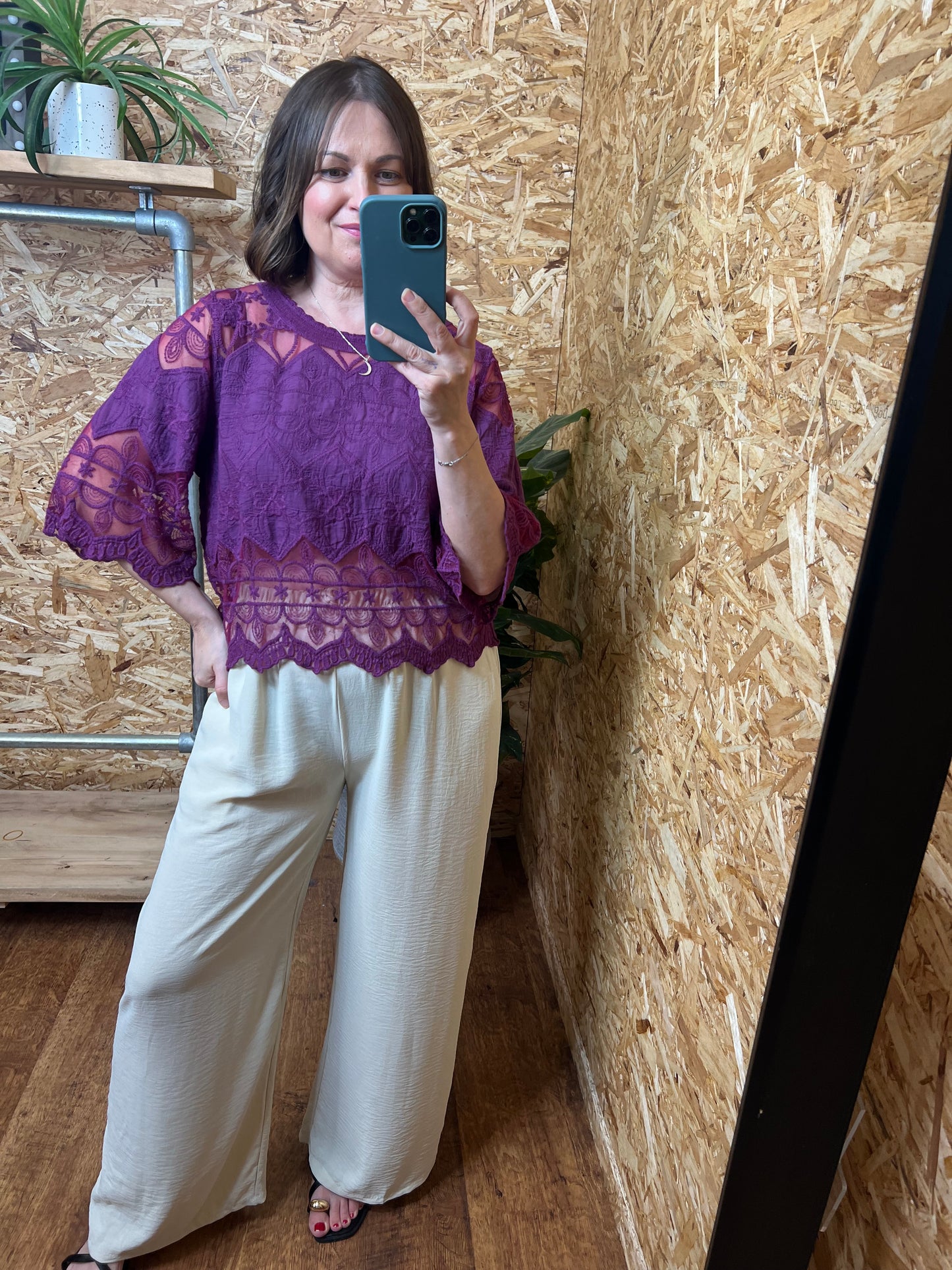Lace Panel Top