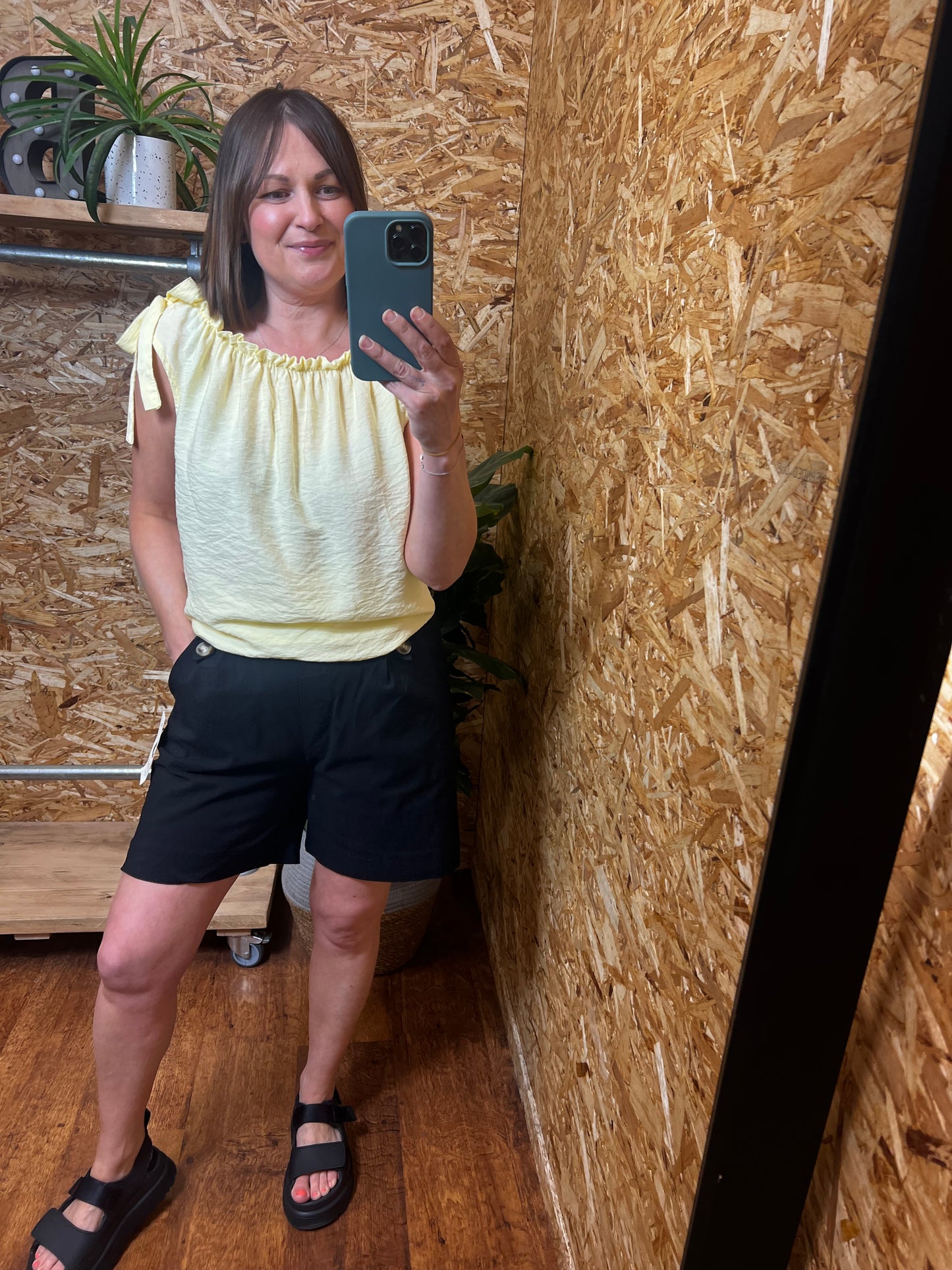 Ruffle Neck Top