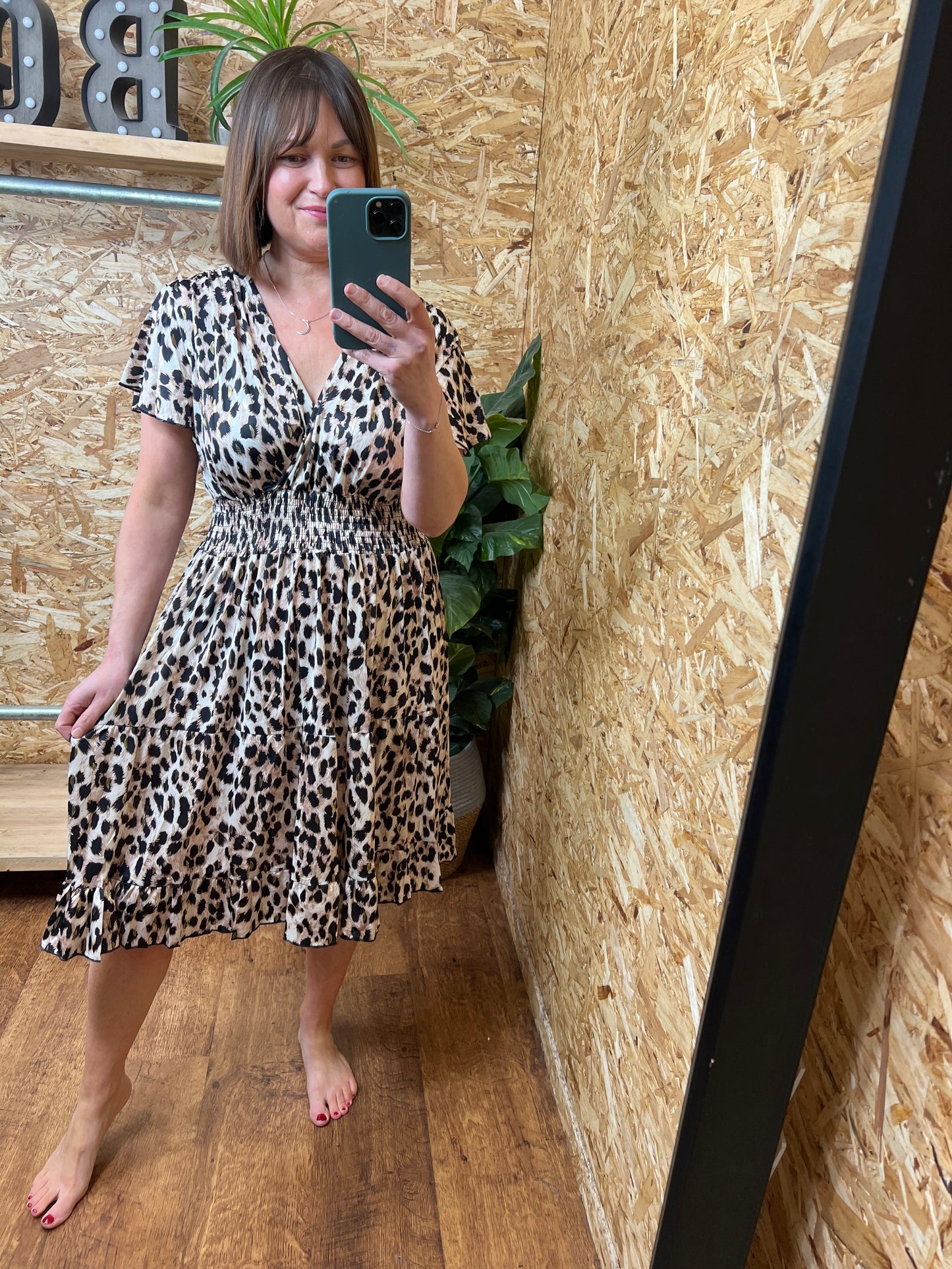 Slinky Animal Print Dress