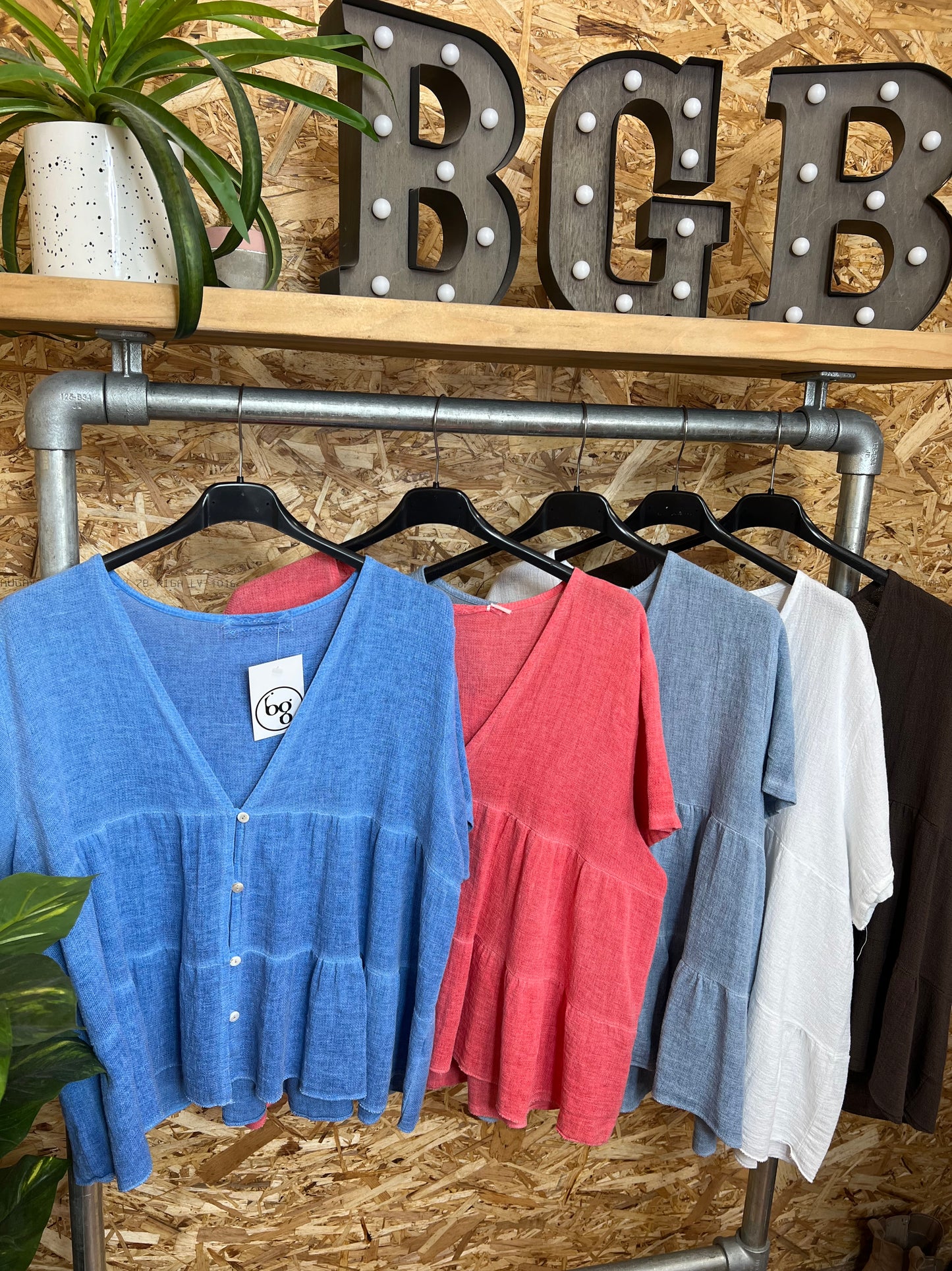 Nola Button Smock Top