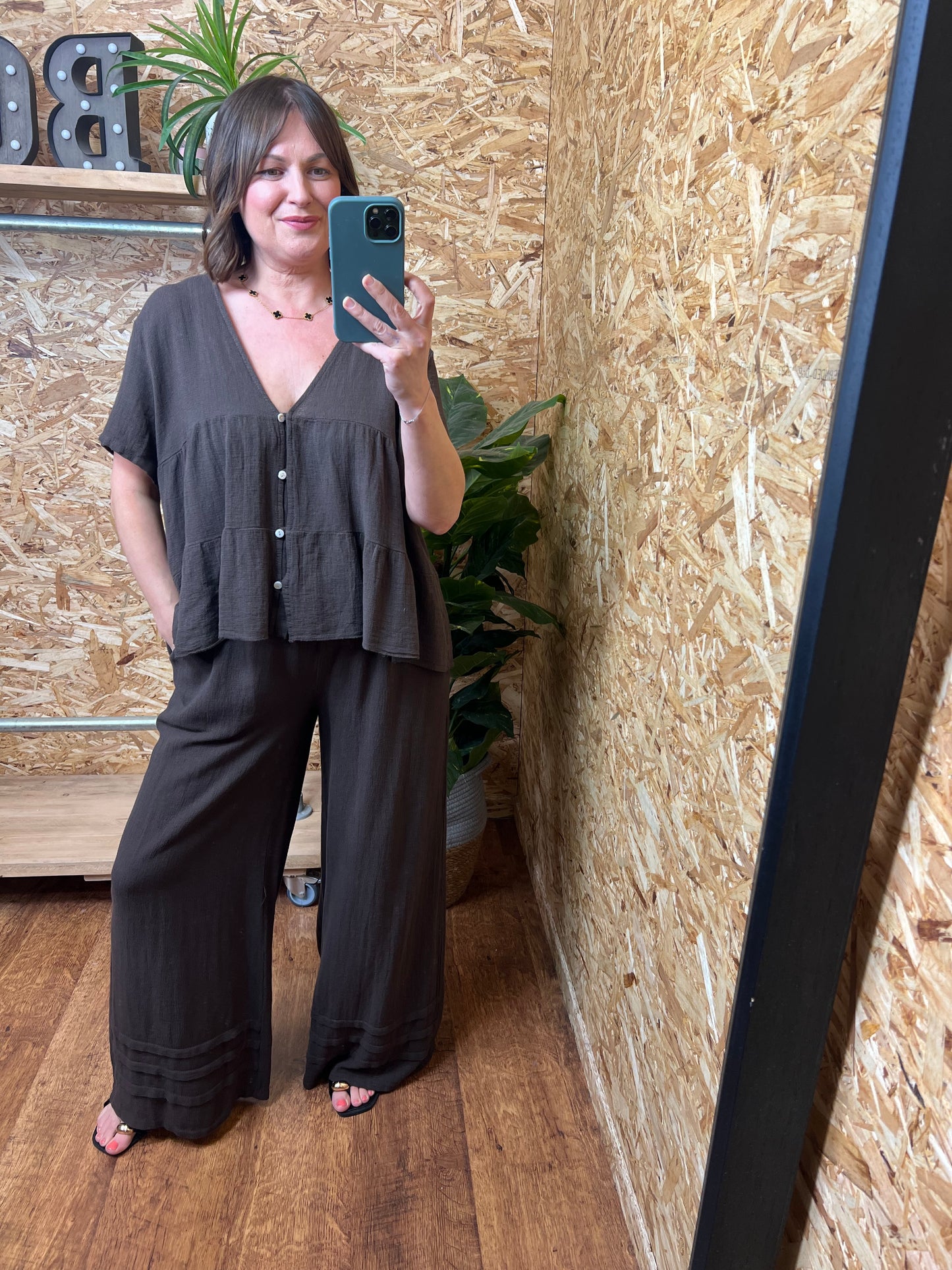 Nola Pleat Detail Trousers