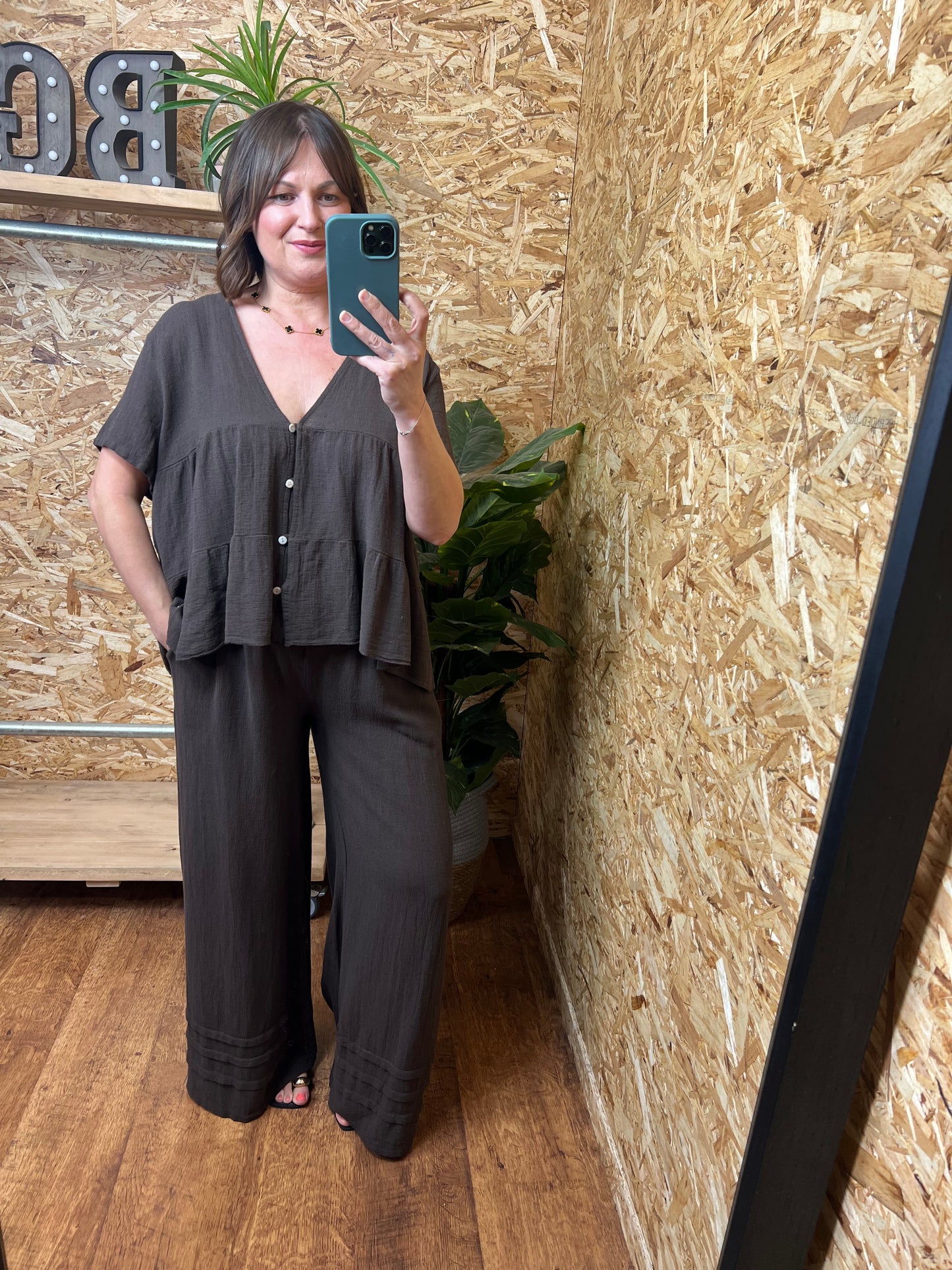 Nola Pleat Detail Trousers