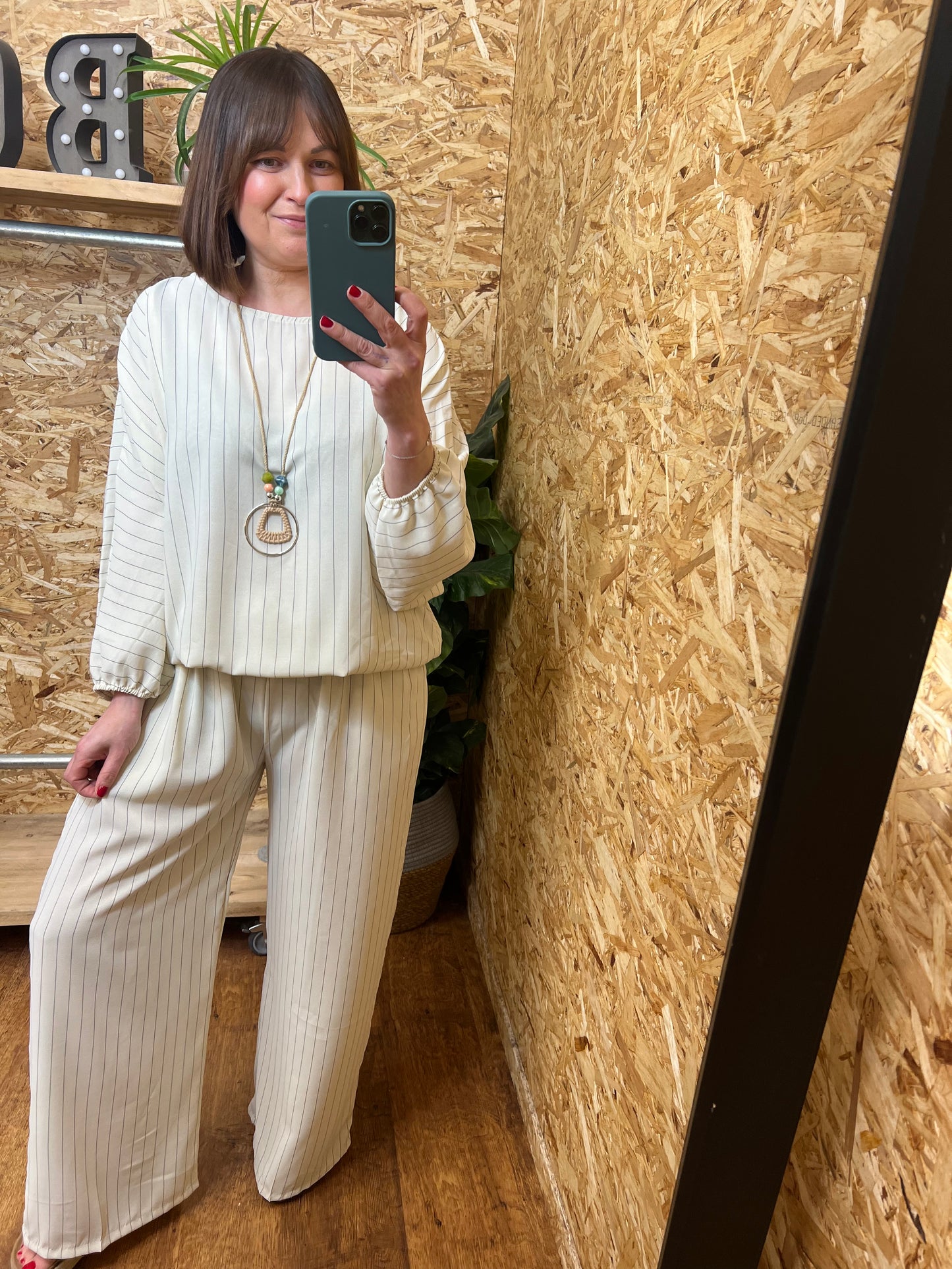 Ebony Pin Stripe Co ord