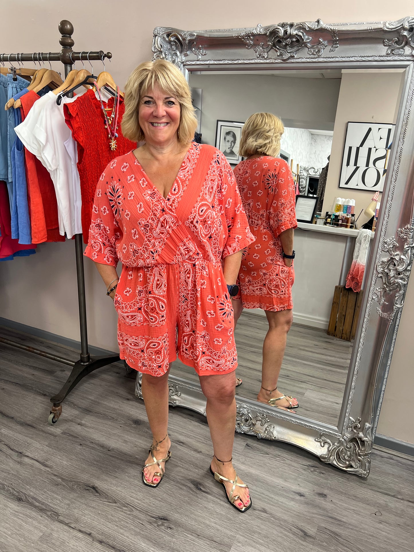 Bandana Print Playsuit