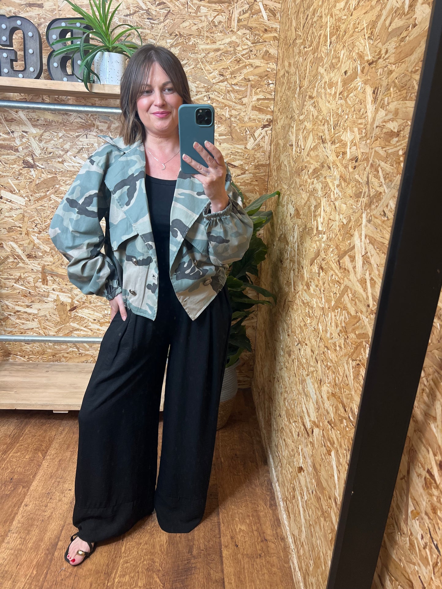Camo Military Style Bomber