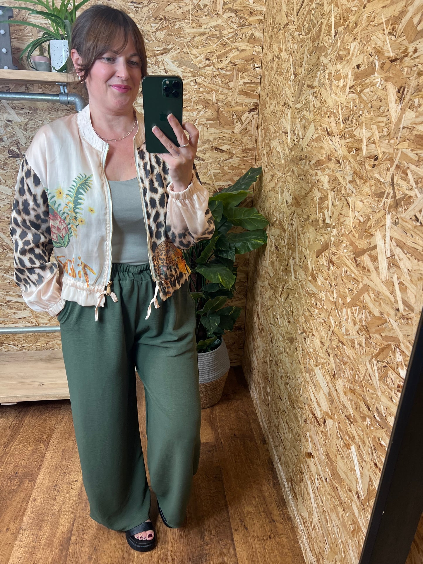 Jungle Print Bomber