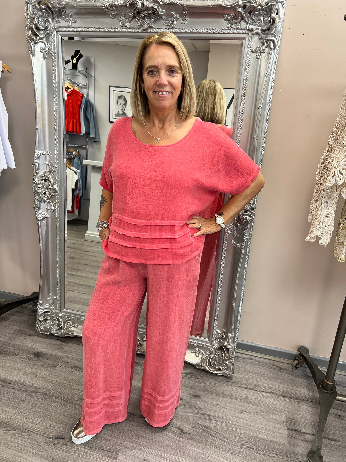 Nola Pleat Detail Trousers