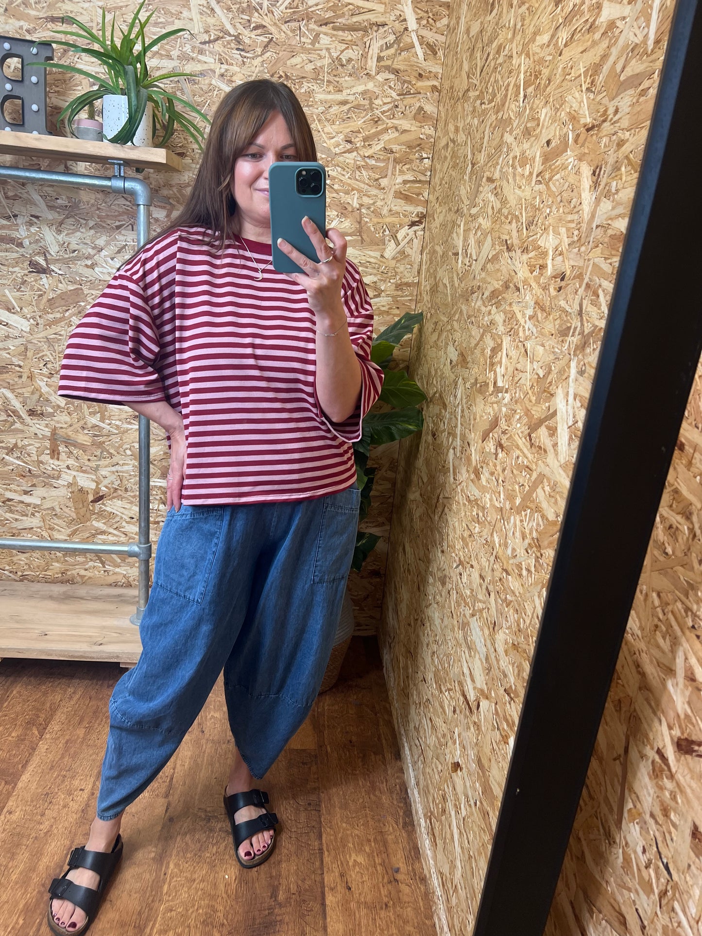 Lightweight Denim Cocoon Pants