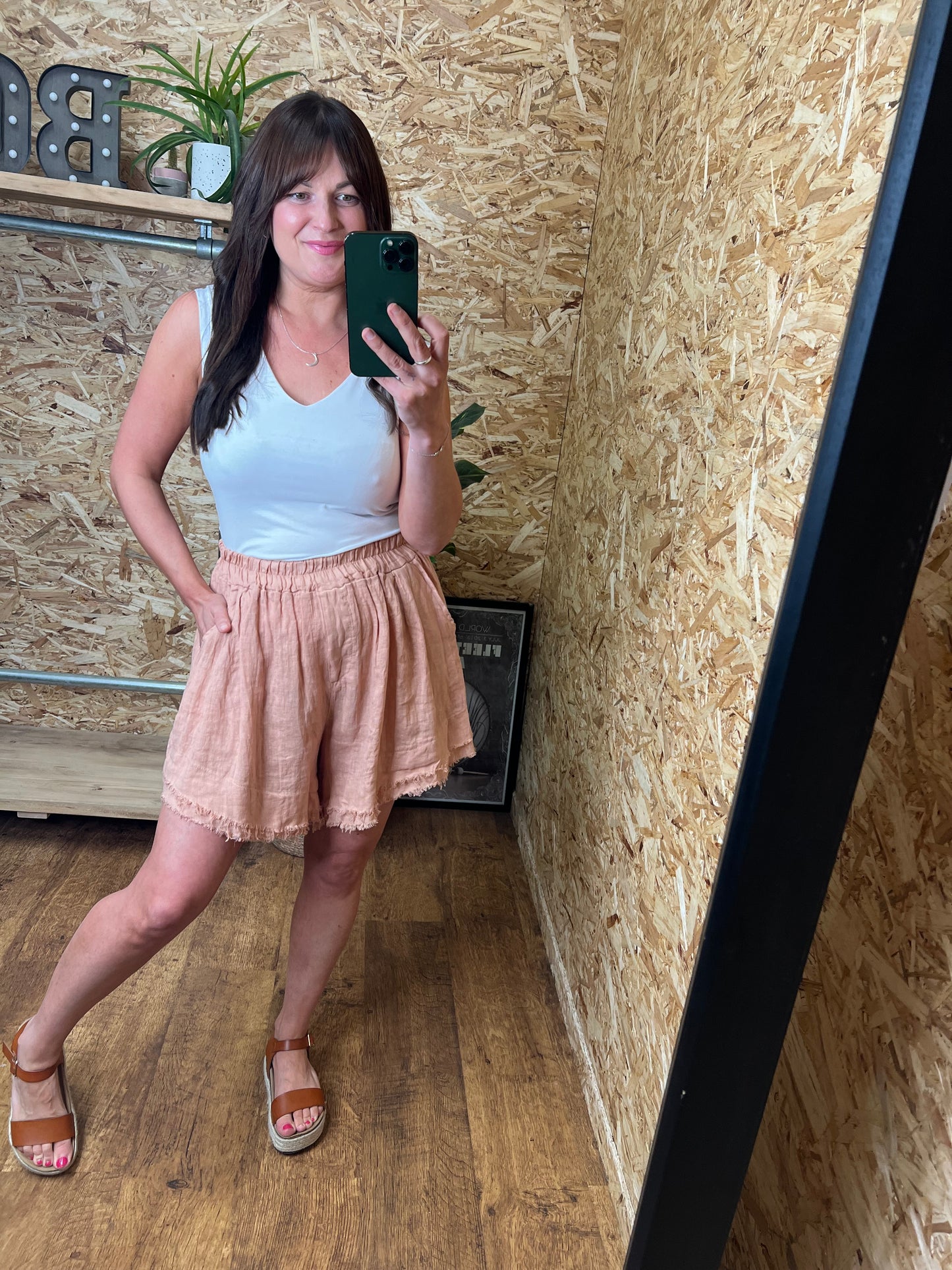 Athena Linen Shorts