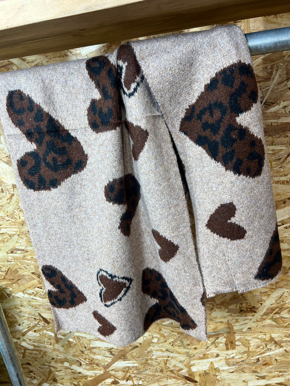 Leopard Heart Scarf