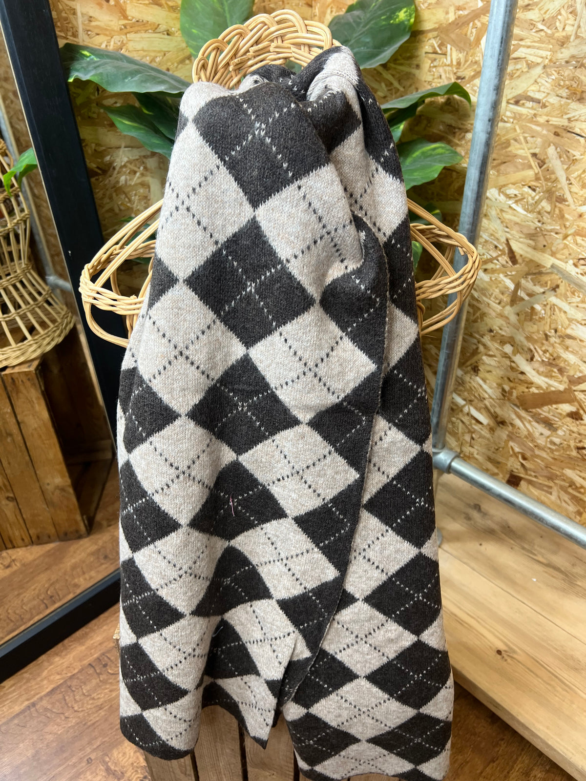 Argyle Print Scarf
