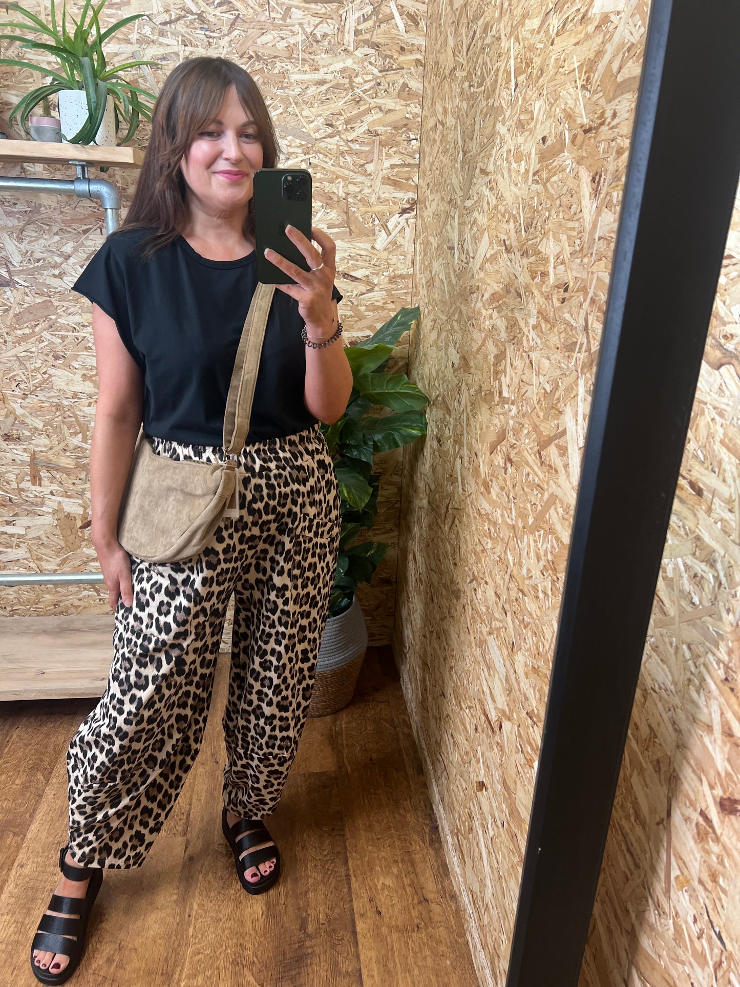 Aubrey Leopard Cocoon Trousers