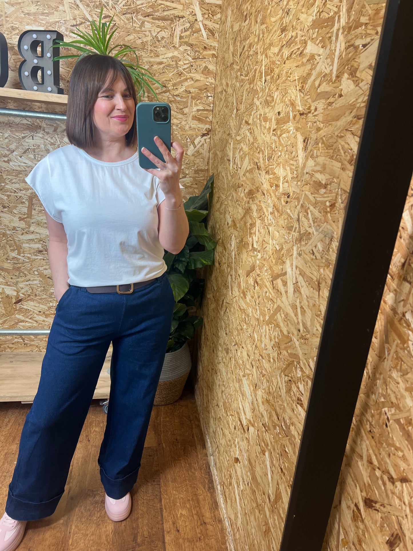 Stretch Denim Trousers