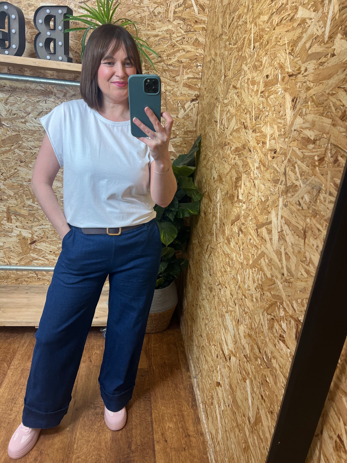 Stretch Denim Trousers