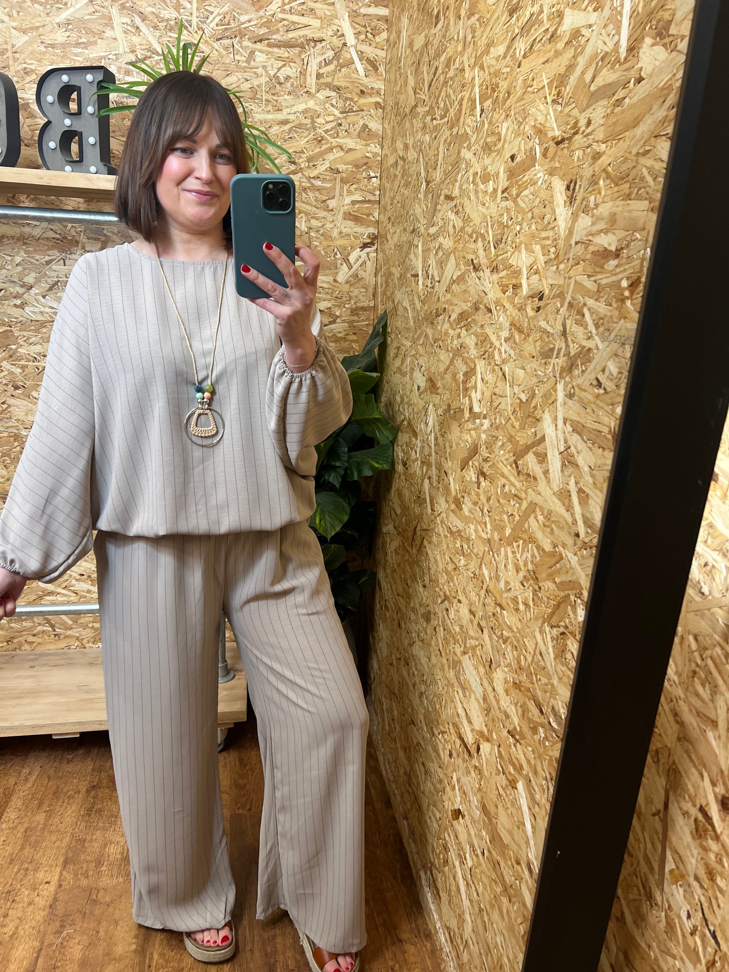 Ebony Pin Stripe Co ord