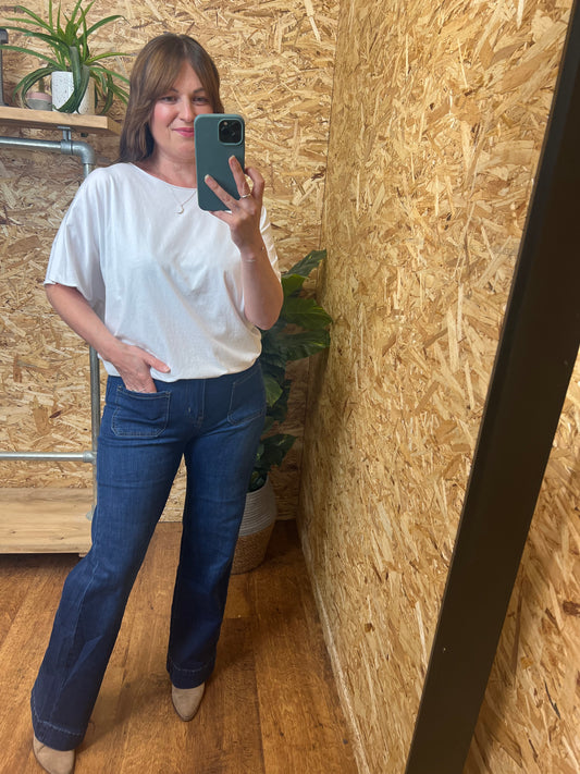 Lightweight Denim Cocoon Pants