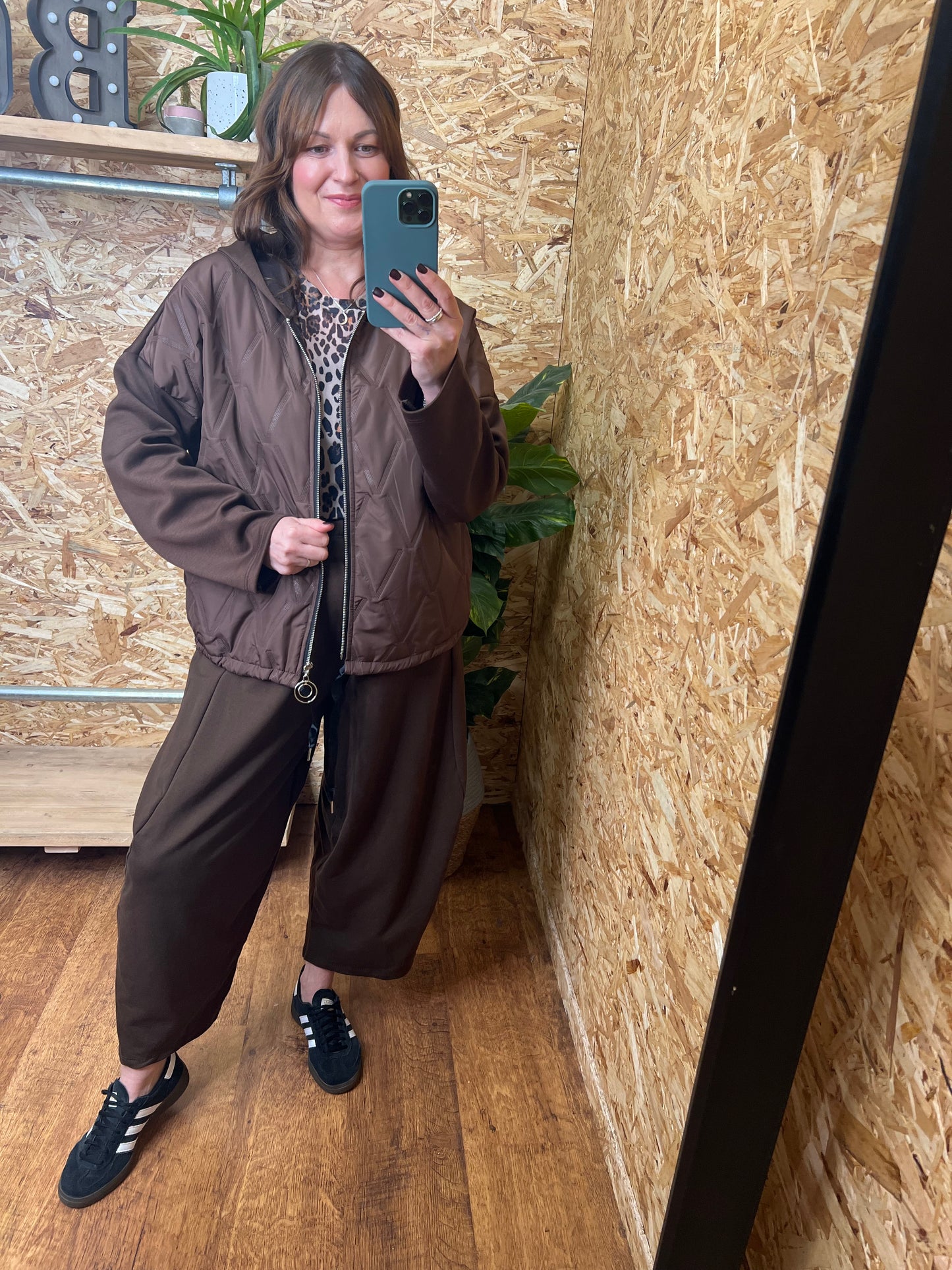 Lightweight Quilted Zip Hoodie