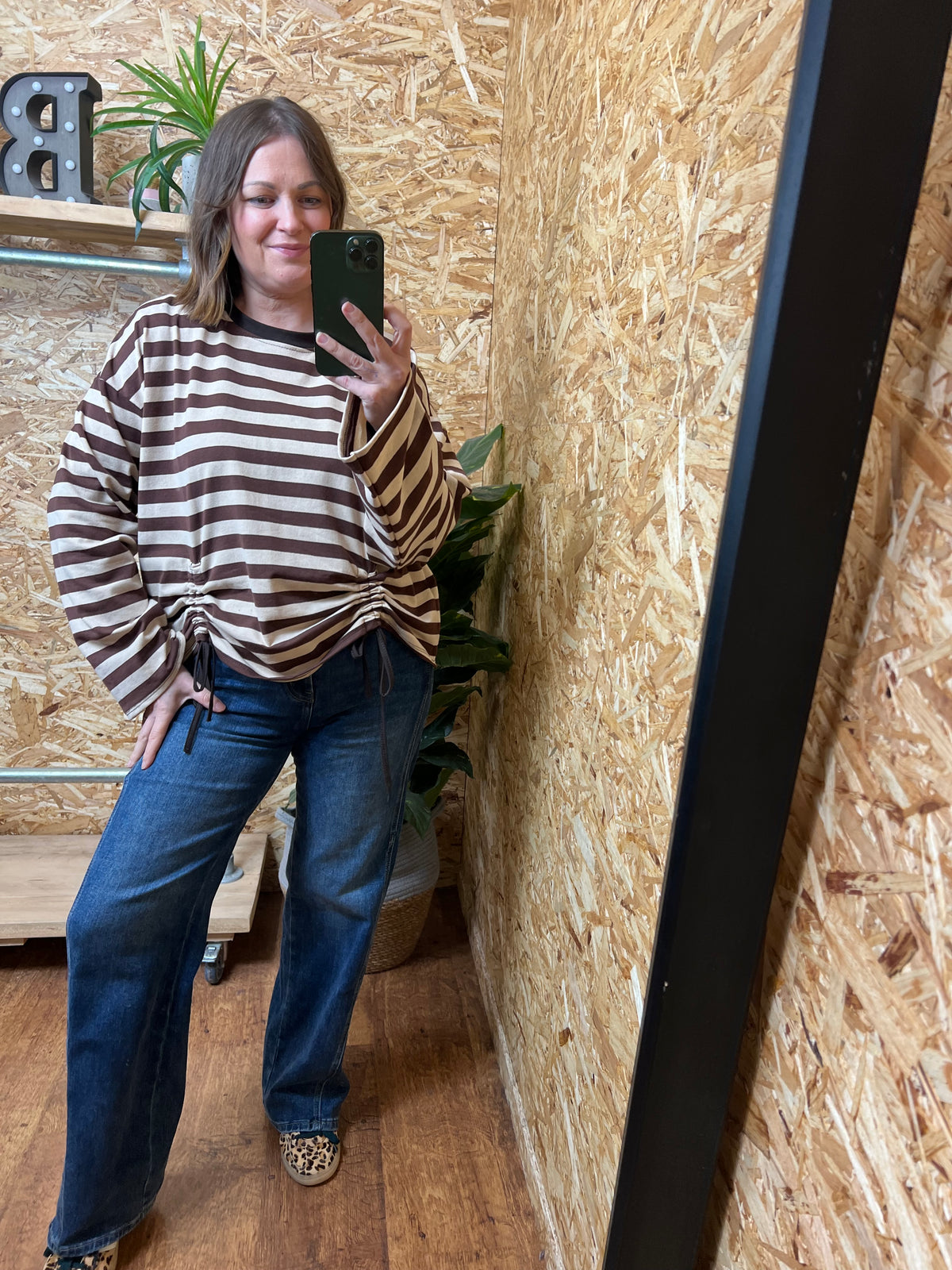 Ruched Front Sweatshirt